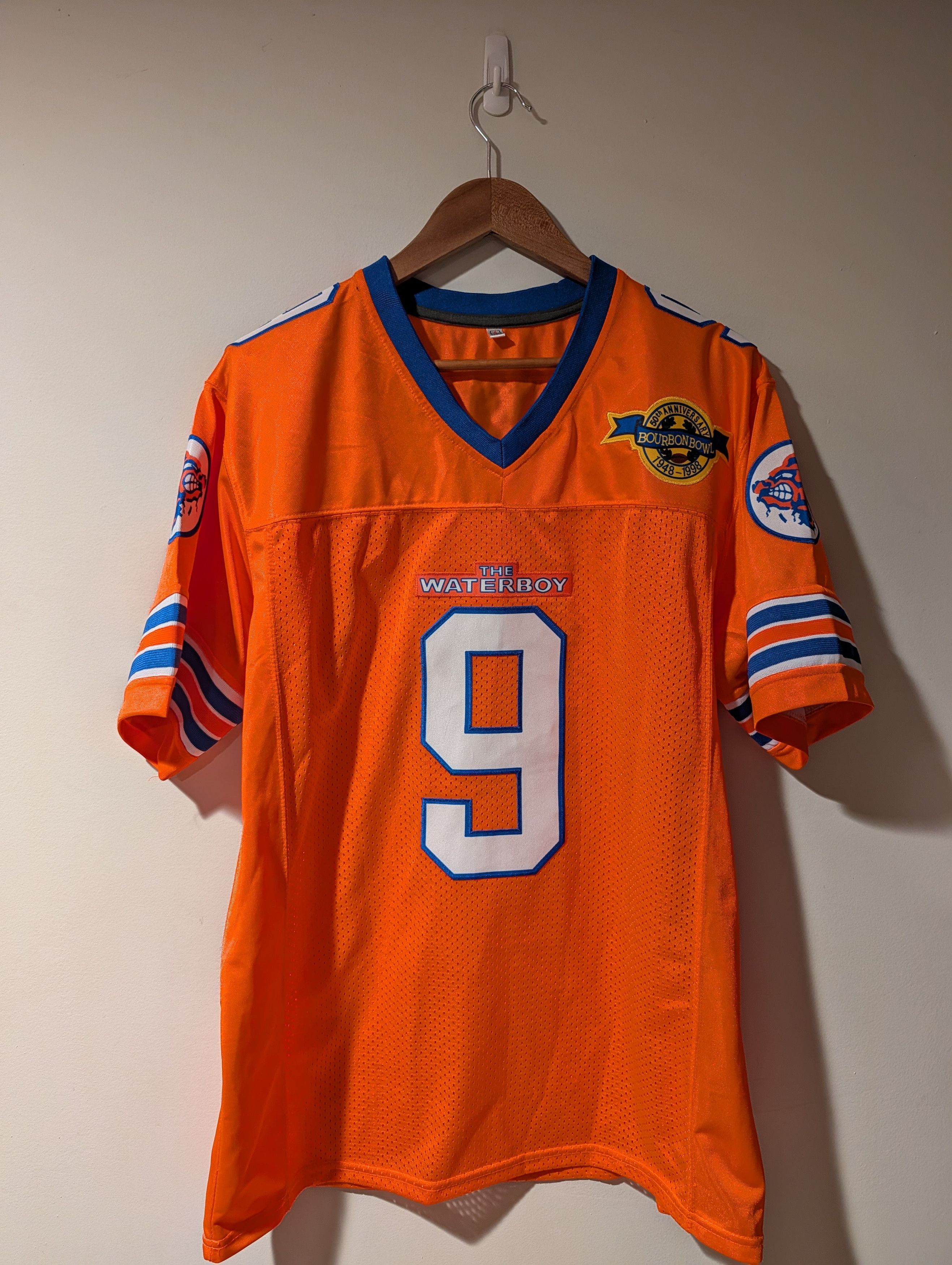 NCAA The Waterboy Bobby Boucher #9 Football Jersey Adam Sandler Size US S / EU 44-46 / 1 - 1 Thumbnail
