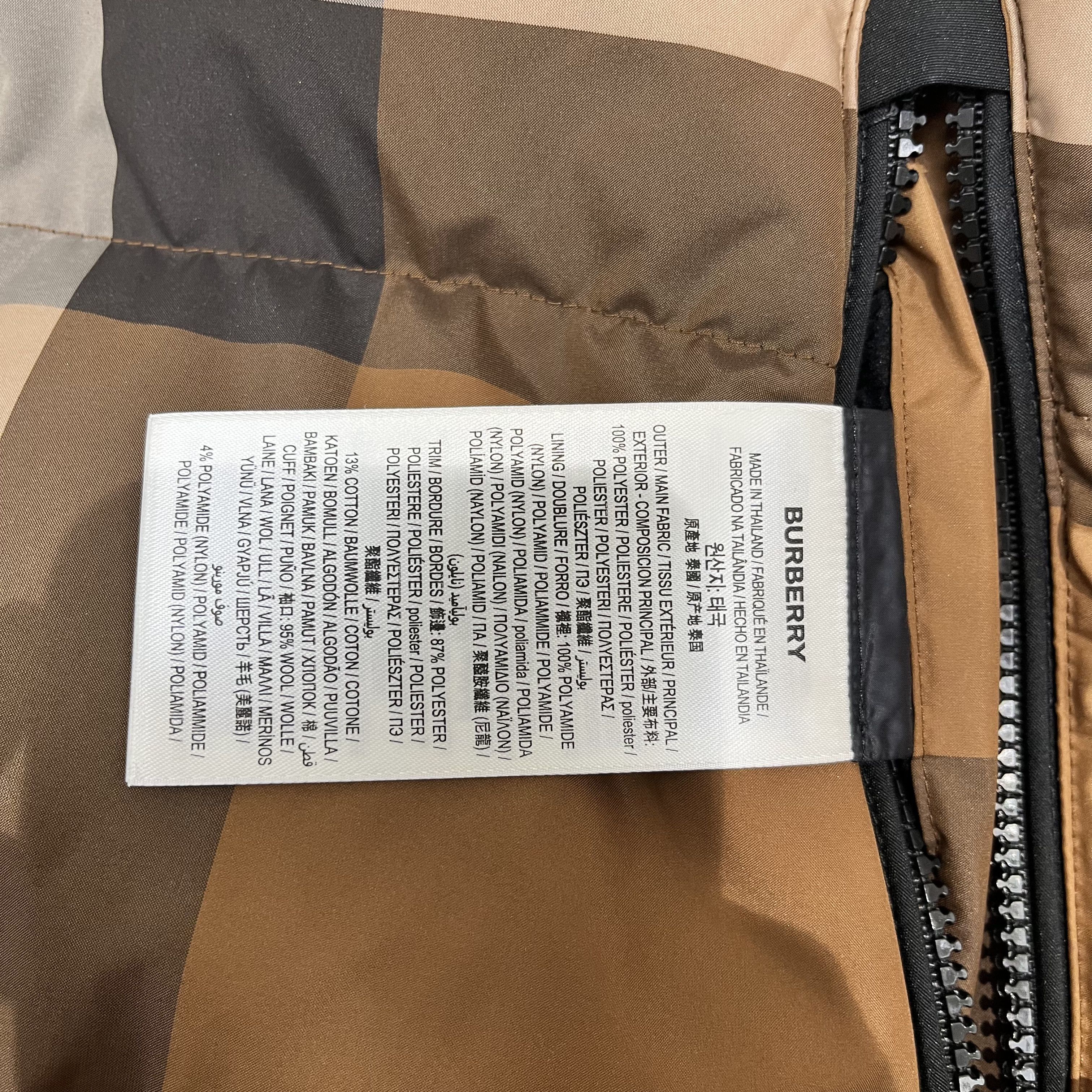 Burberry Burberry Cropped Puffer Jacket Dark Birch Brown Size XS / US 0-2 / IT 36-38 - 5 Thumbnail