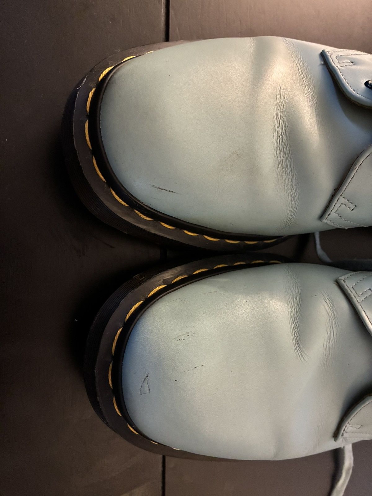 Dr. Martens × Supreme Doc Marten x Supreme Smith Powder Blue 1461 derby low boot Size US 9 / EU 42 - 7 Thumbnail