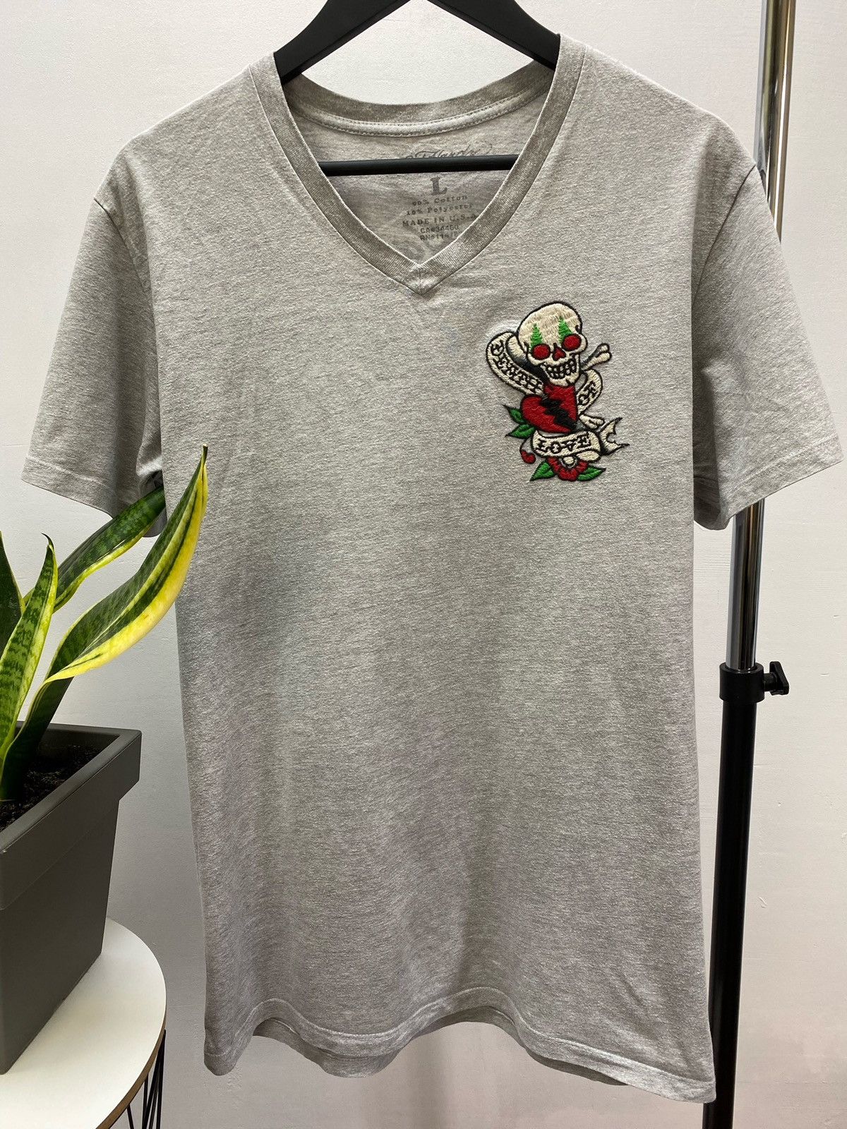 Christian Audigier × Ed Hardy Vintage 00’s Ed Hardy Hype T-Shirt Size US L / EU 52-54 / 3 - 8 Thumbnail