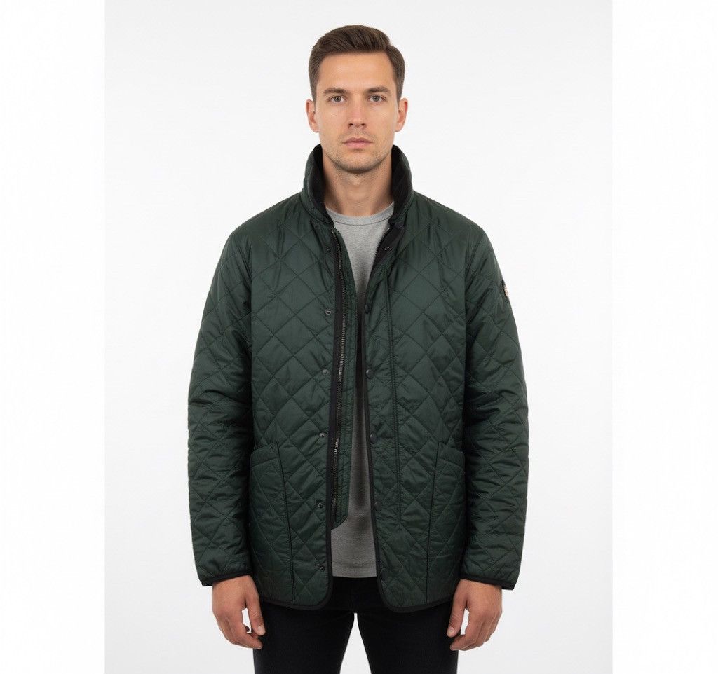 Barbour Vintage Barbour Polar Quilted Green Jacket Z183 Size US S / EU 44-46 / 1 - 2 Thumbnail