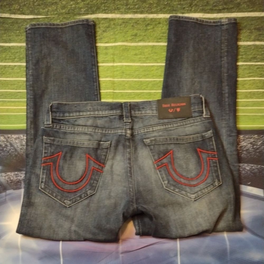 True Religion TRUE RELIGION - Manchester United red stitching size 33 Size US 32 / EU 48 - 5 Thumbnail