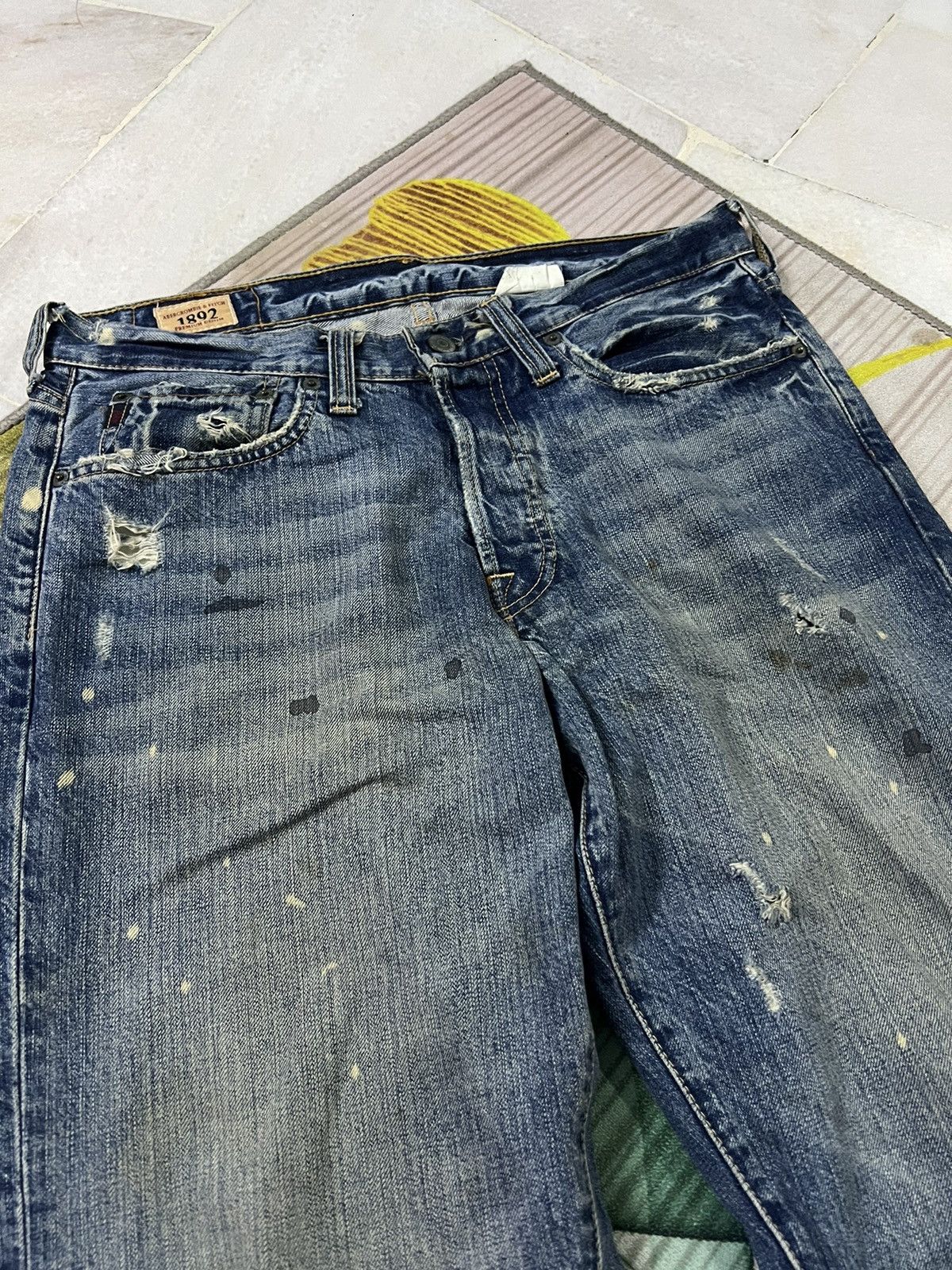 Abercrombie & Fitch 💥FLARE💥VTG ABERCROMBIE & FITCH FLARE RIPPED JEANS VERY RARE Size US 32 / EU 48 - 8 Thumbnail