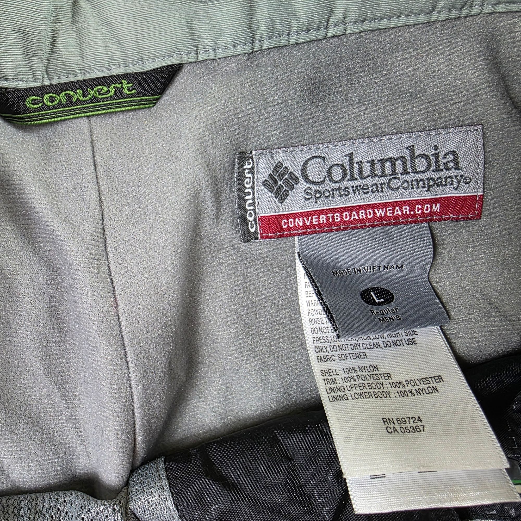 Columbia Columbia Convert Mens Large Gray Waterproof Snow Pants Nylon Size US 34 / EU 50 - 6 Thumbnail