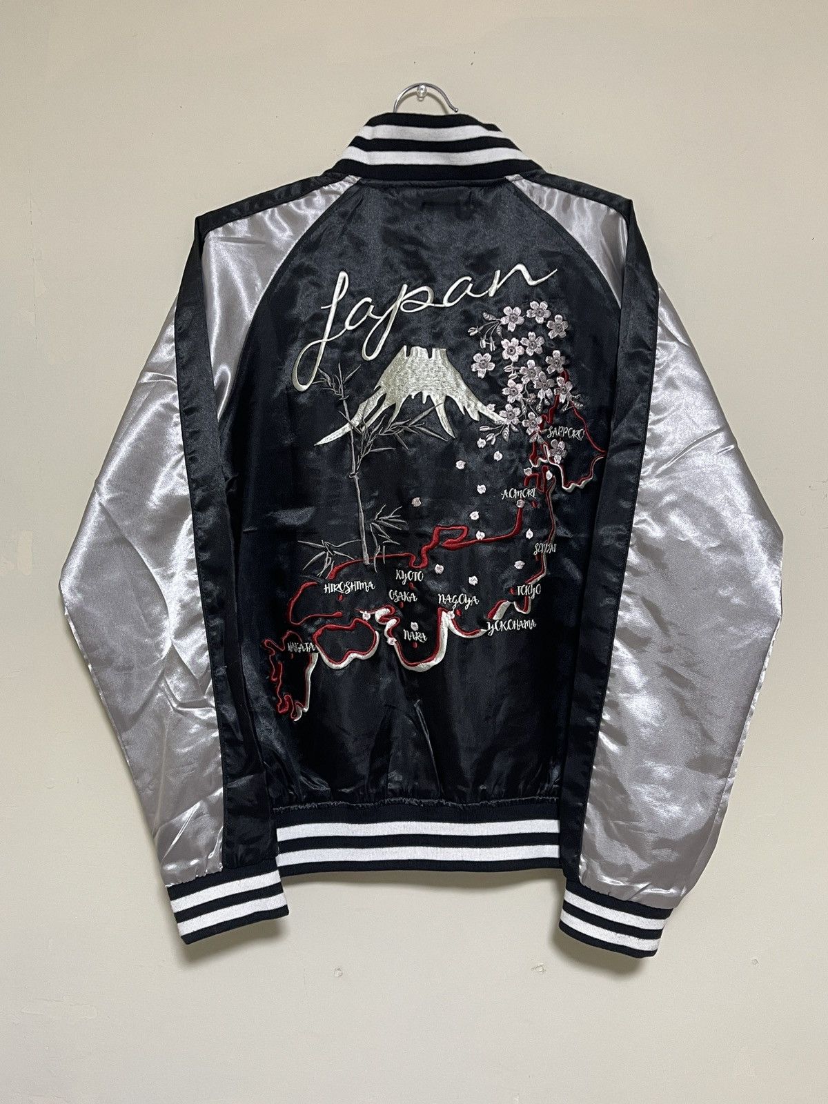 Japanese Brand 5zip five Japan map embroidery Sukajan M Size US M / EU 48-50 / 2 - 1 Thumbnail