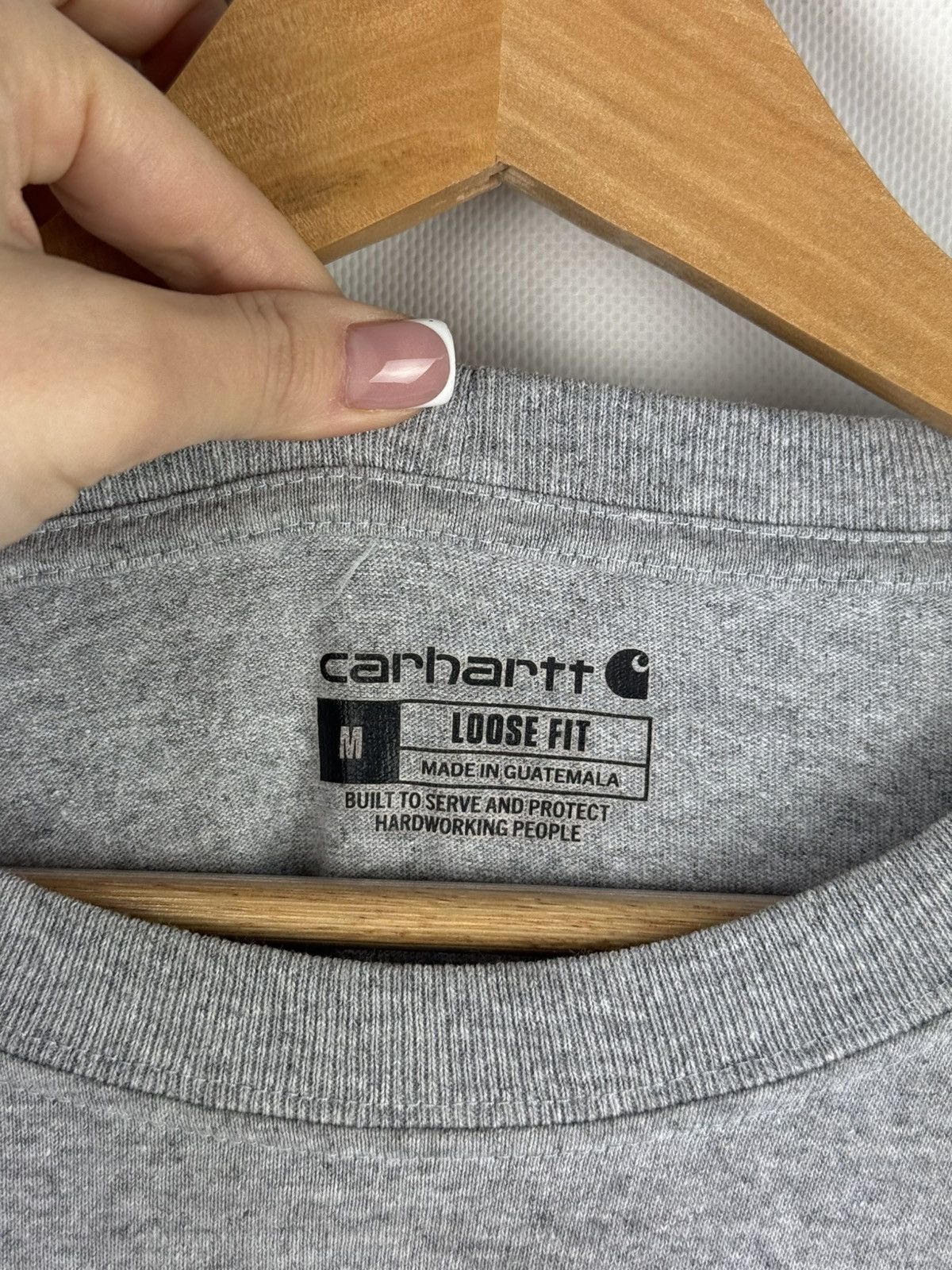 Carhartt Carhartt Men’s Long Sleeve Chest Pocket Logo Cotton T Shirt Size US M / EU 48-50 / 2 - 9 Thumbnail