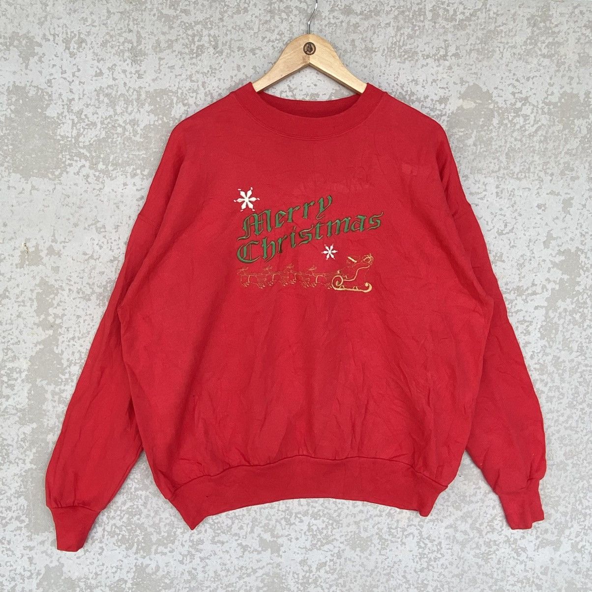 Other Vintage Hanes Big Embroidery Crewneck Sweatshirt Re Size L / US 10 / IT 46 - 1 Thumbnail