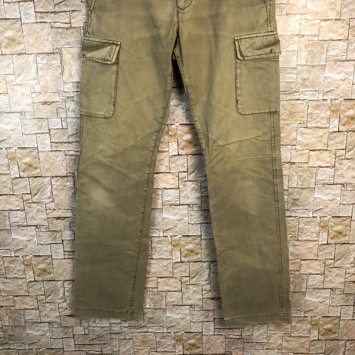 Japanese Brand Back Number Brown Cargo Multipocket Pants #A439 Size US 30 / EU 46 - 3 Thumbnail