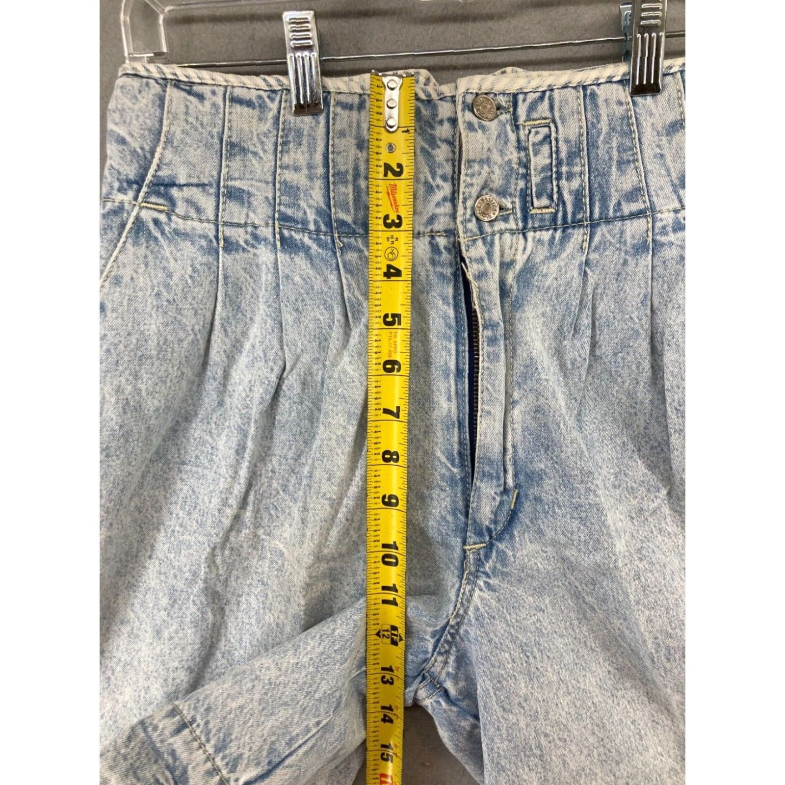 Vintage VINTAGE Gitano Womens Shorts 7/8 High Rise Pleated Denim 80s 90s Blue Adult Regular Size 28 in Waist Womens Size 28" / US 6 / IT 42 - 3 Thumbnail