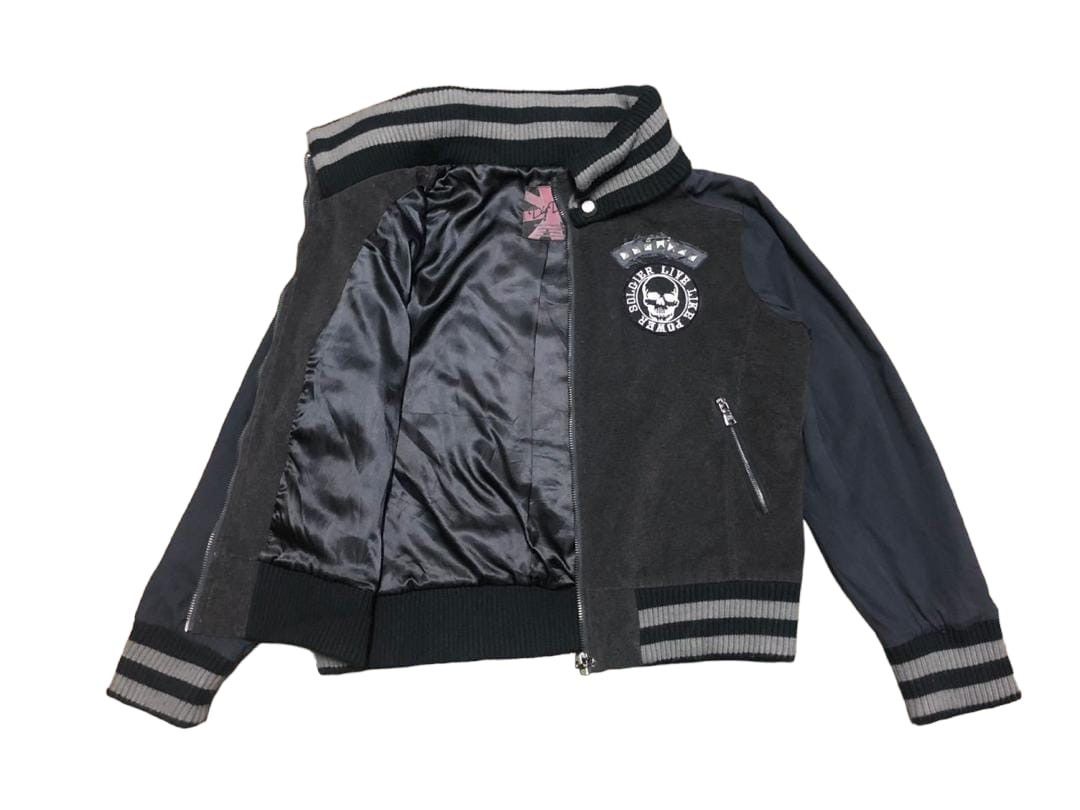 If Six Was Nine × Japanese Brand Dig Deep Embroidered Skull Crossbone Varsity Jacket Size US L / EU 52-54 / 3 - 3 Thumbnail