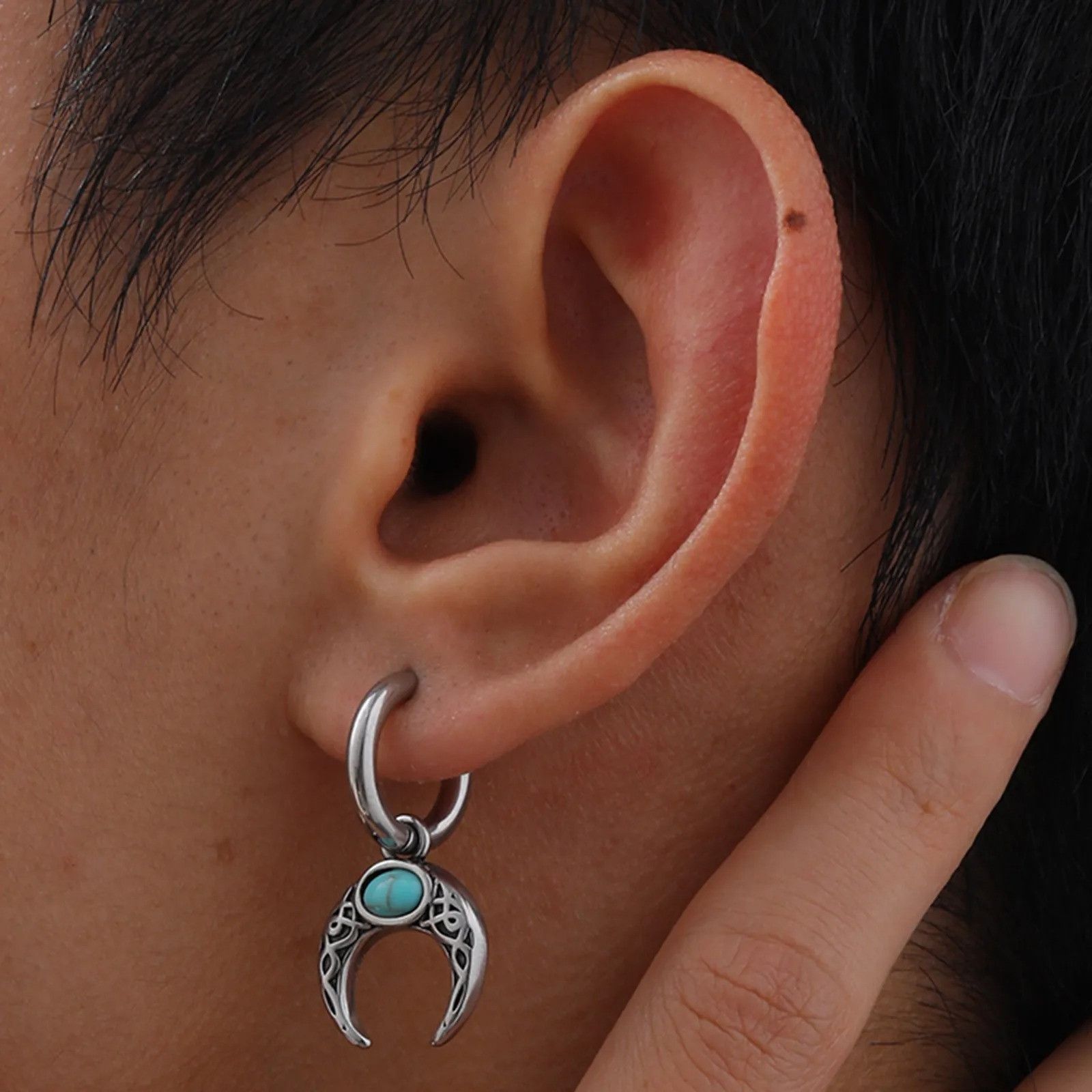 Japanese Brand × Vintage 1Pair Moon Earrings Size ONE SIZE - 2 Thumbnail