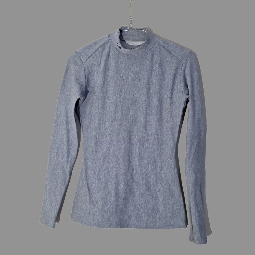 Under Armour Under Armour Shirt Women's M Blue Nylon Long Sleeve Mock Neck Pullover Activewear Running & Jogging Women’s Regular Fit Comfort Solid Size M / US 6-8 / IT 42-44 - 1 Thumbnail
