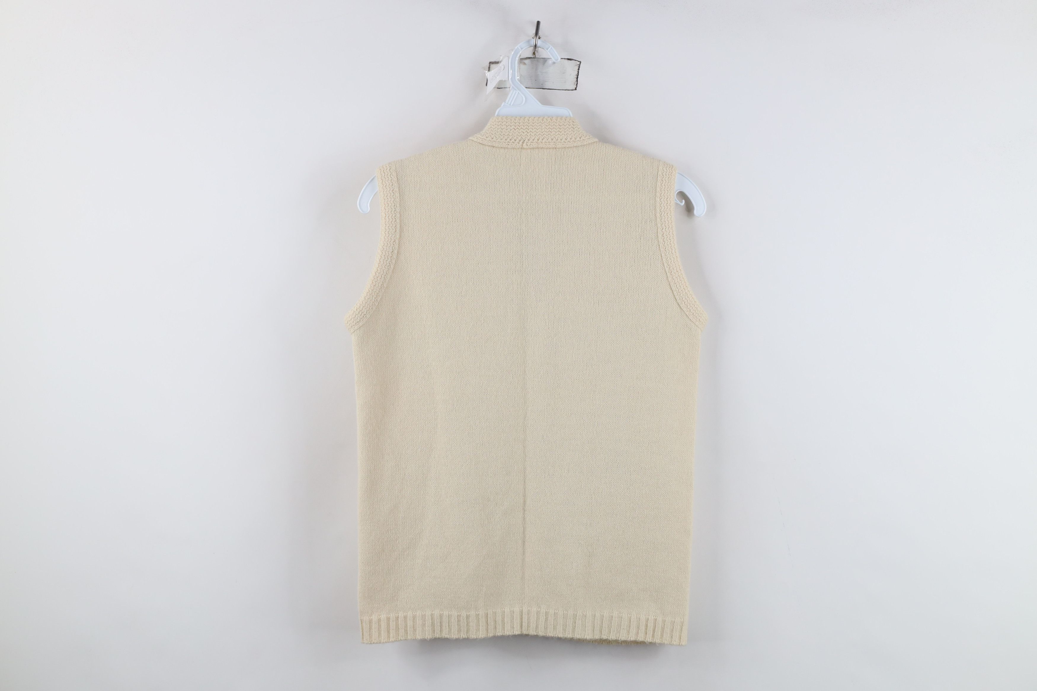 Vintage Vintage 50s Streetwear Eye Button Knit Cardigan Sweater Vest Size S / US 4 / IT 40 - 9 Thumbnail