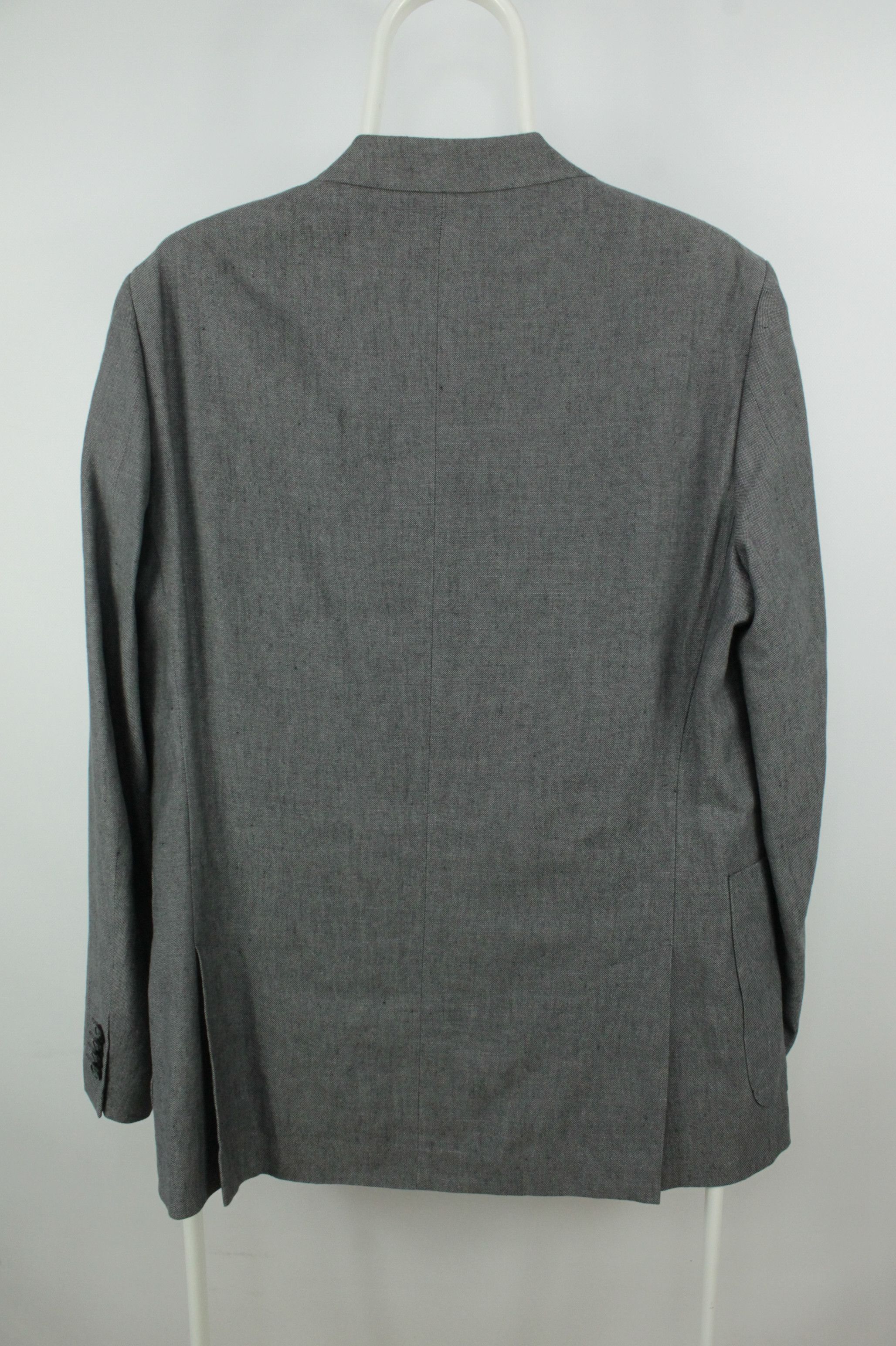 NAVYBOOT NAVYBOOT Gray Cotton Linen Sport Coat Blazer Jacket Size US M / EU 48-50 / 2 - 5 Thumbnail