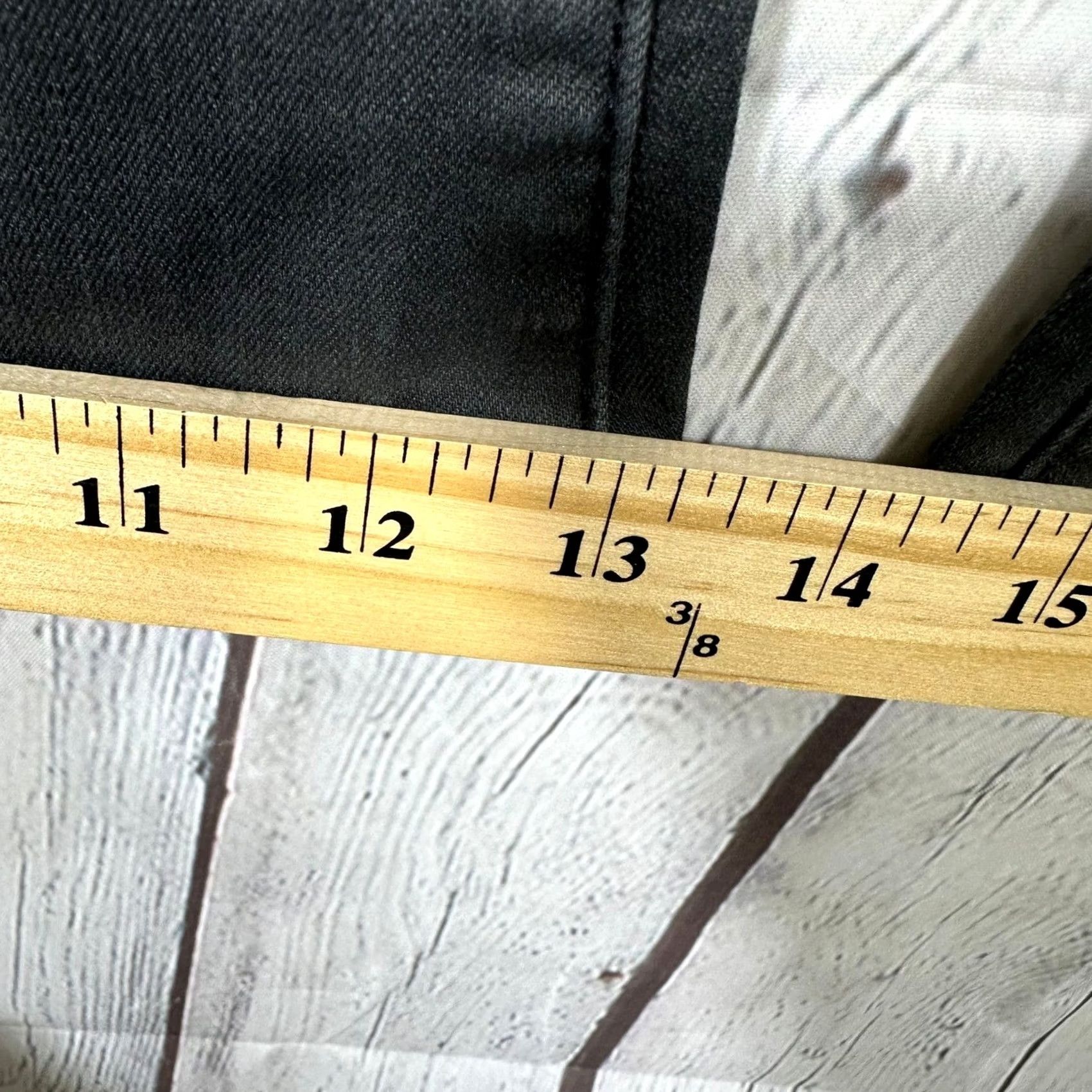 Vintage VINTAGE? No. Sandrine Rose Super Flare Jeans 27 Charbon Black High Rise Wide-Leg Stretch Denim Women Jeans with Pockets logo Bohemian 70s Retro Size 27" / US 4 / IT 40 - 6 Thumbnail