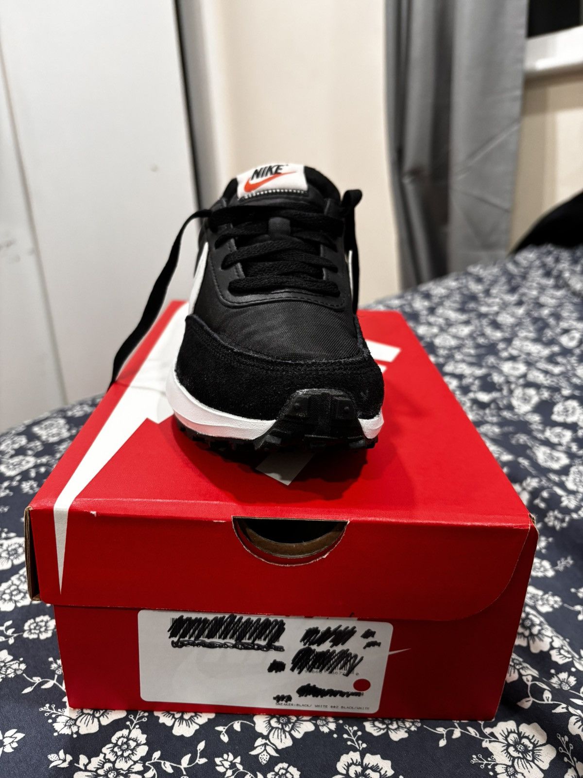 Nike Nike Air Waffle LD trainers in black and white Size US 6.5 / IT 36.5 - 2 Thumbnail