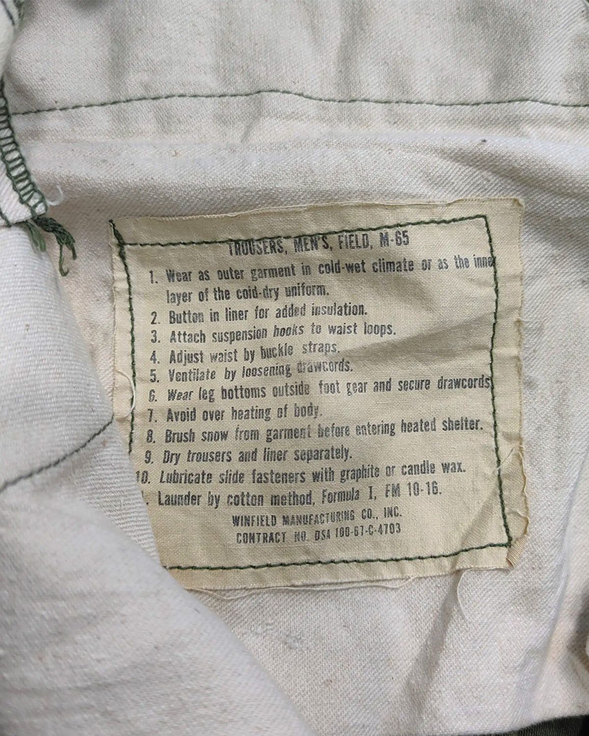 Vintage Vintage M-65 Field Cargo Pants Military — Winfield MFG Size US 31 - 12 Thumbnail