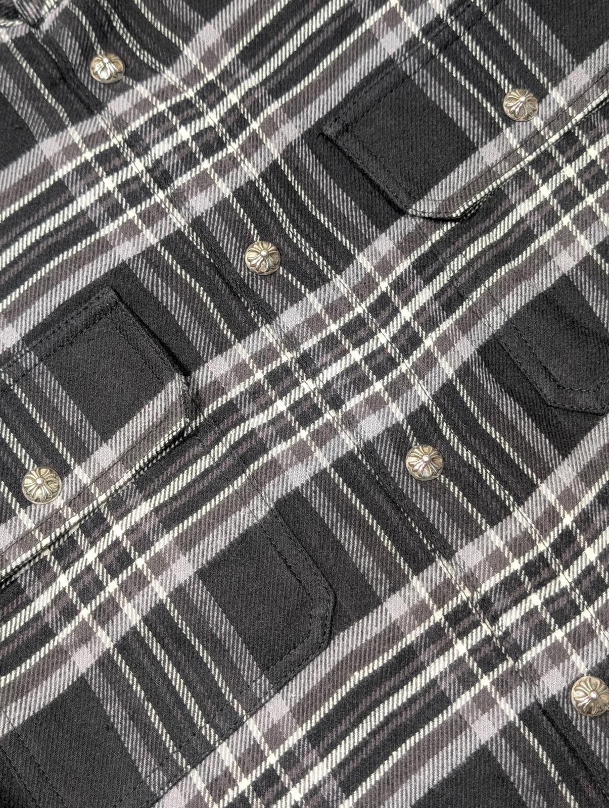 Chrome Hearts Work Dog Flannel Plaid Shirt Size ONE SIZE - 3 Thumbnail