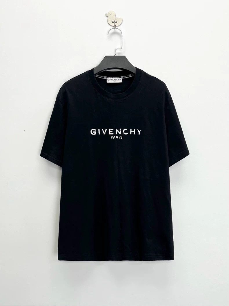 Givenchy Givenchy Black Shattered Letter Logo Short Sleeve m Size Size US M / EU 48-50 / 2 - 1 Thumbnail