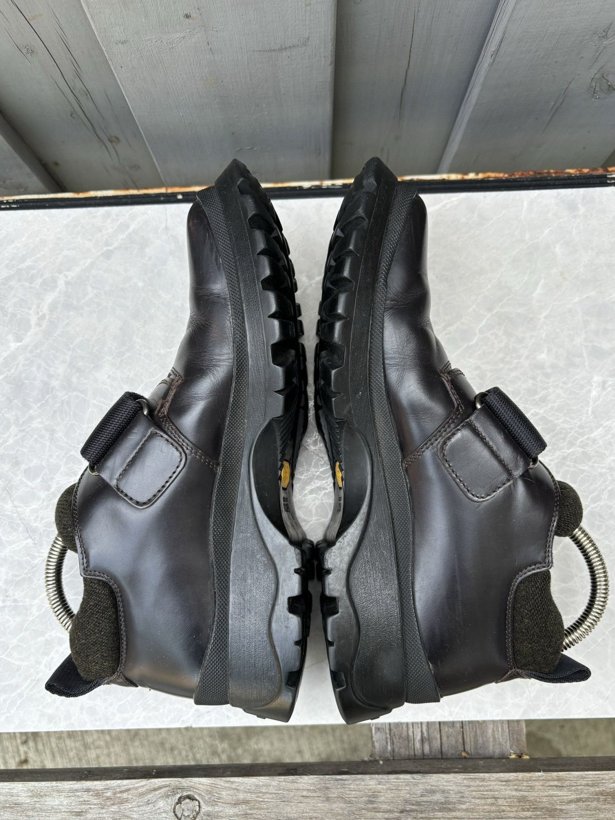 Prada × Vintage Vintage Prada Boots Cross Strap F/W 99 2000s Leather Vibram Size US 7 / IT 37 - 10 Thumbnail
