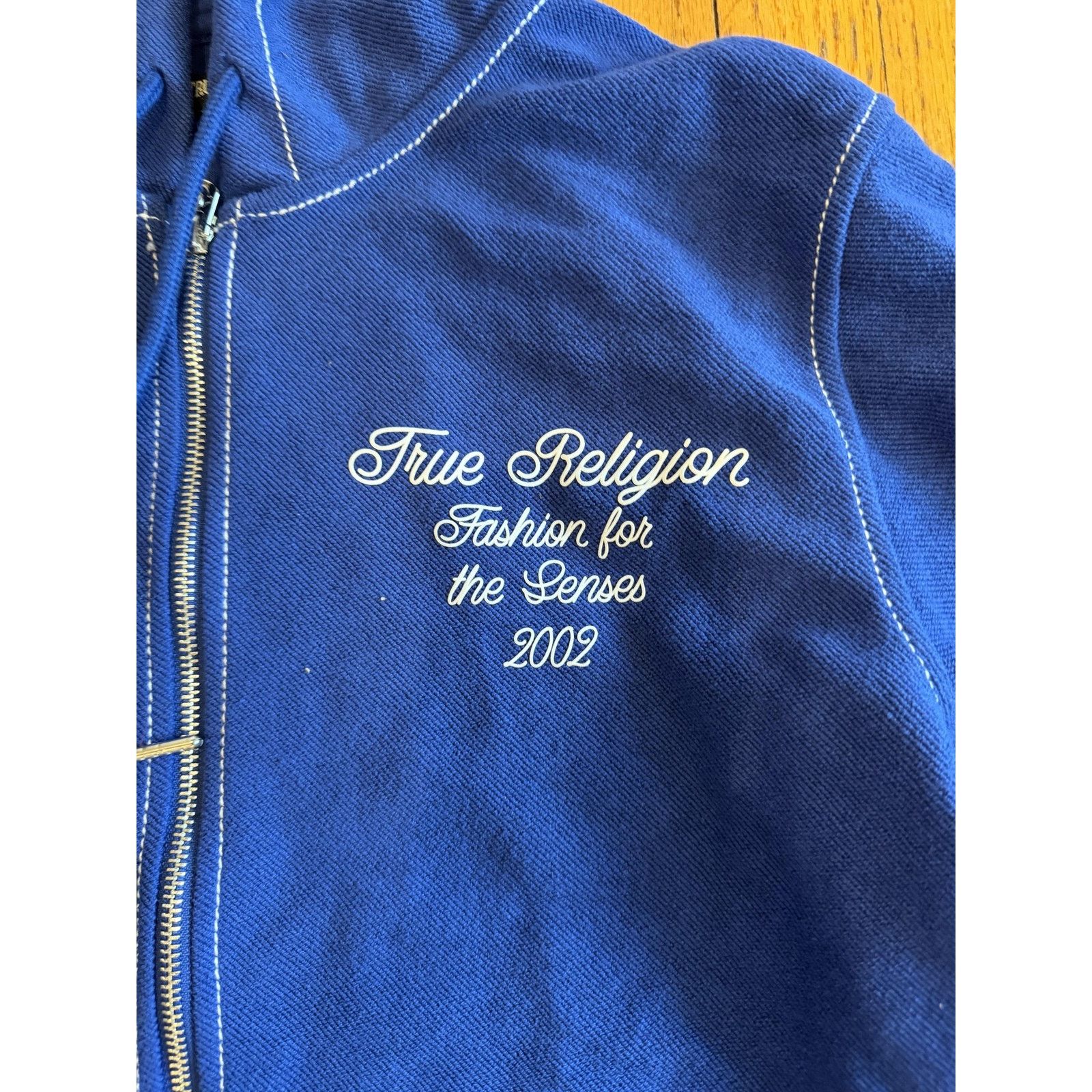 True Religion True Religion Hoodie Large Blue Reverse Terry Zip Up NWT Size US L / EU 52-54 / 3 - 6 Thumbnail