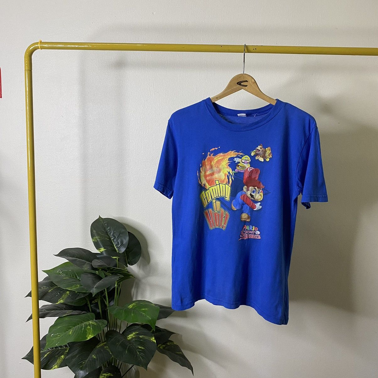 Nintendo × Vintage Vintage 2008 Nintendo Mario Super Sluggers Games Promo Tee Size US S / EU 44-46 / 1 - 1 Thumbnail
