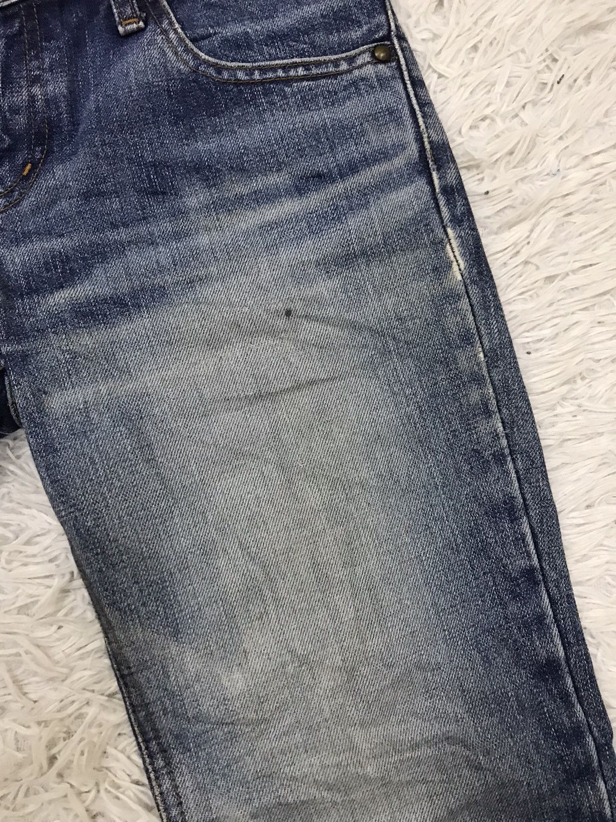 Designer 🔥Flare🔥 Vintage Alcali Distressed Denim Jeans Size US 29 - 6 Thumbnail