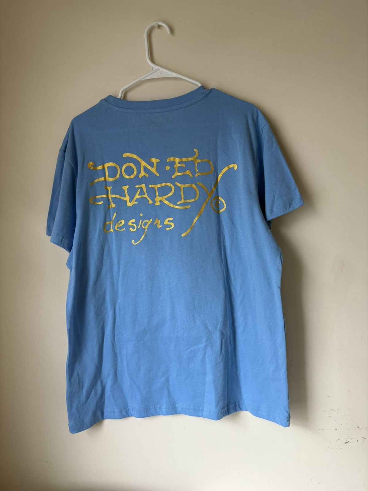 Ed Hardy NWT Ed Hardy Rhinestone Skull Dice Y2K Men Large Blue Tee Size US L / EU 52-54 / 3 - 4 Thumbnail