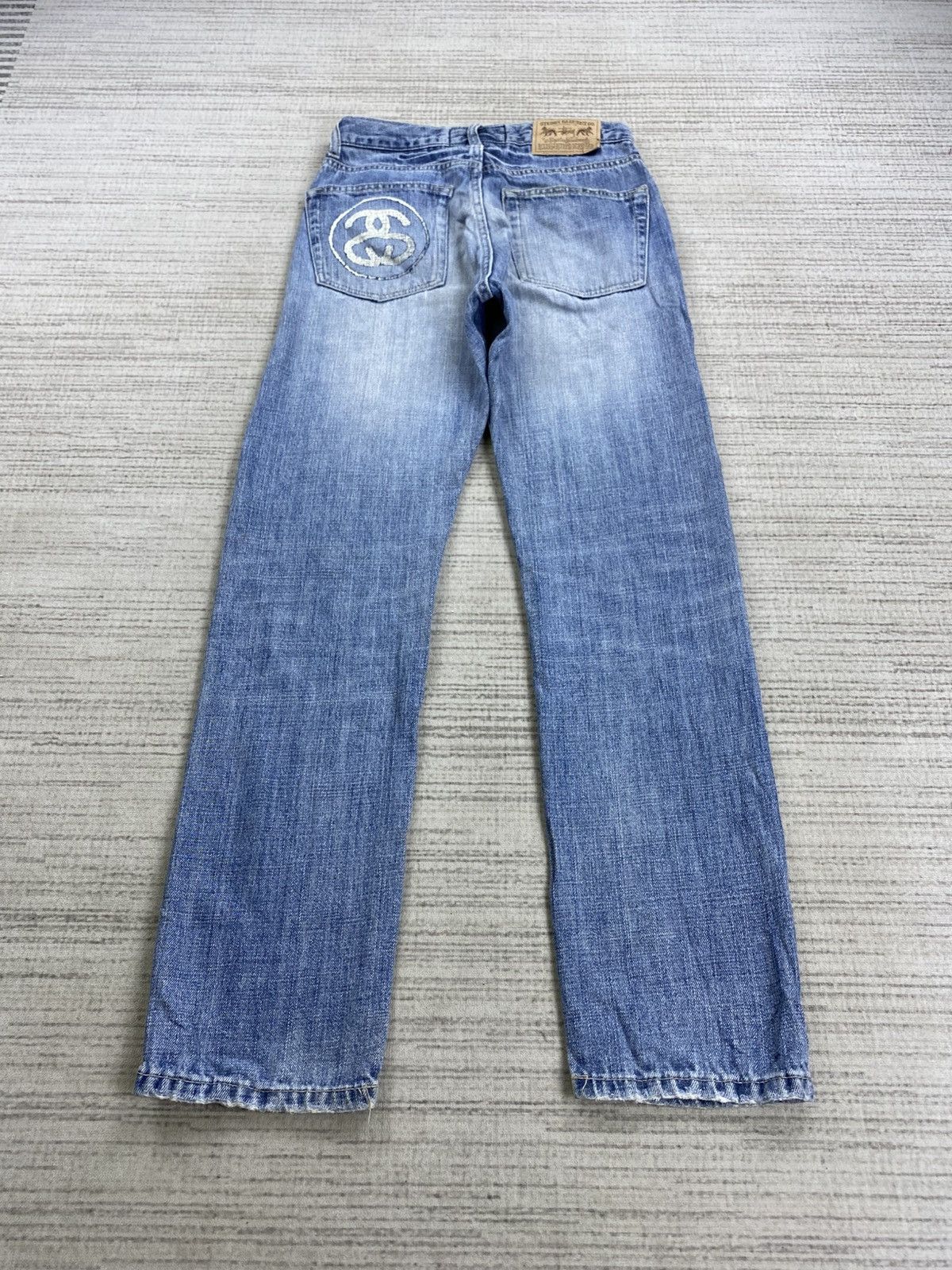 Stussy × Vintage Vintage 90s Stussy Garment Distressed Denim Jeans Size US 27 - 1 Thumbnail
