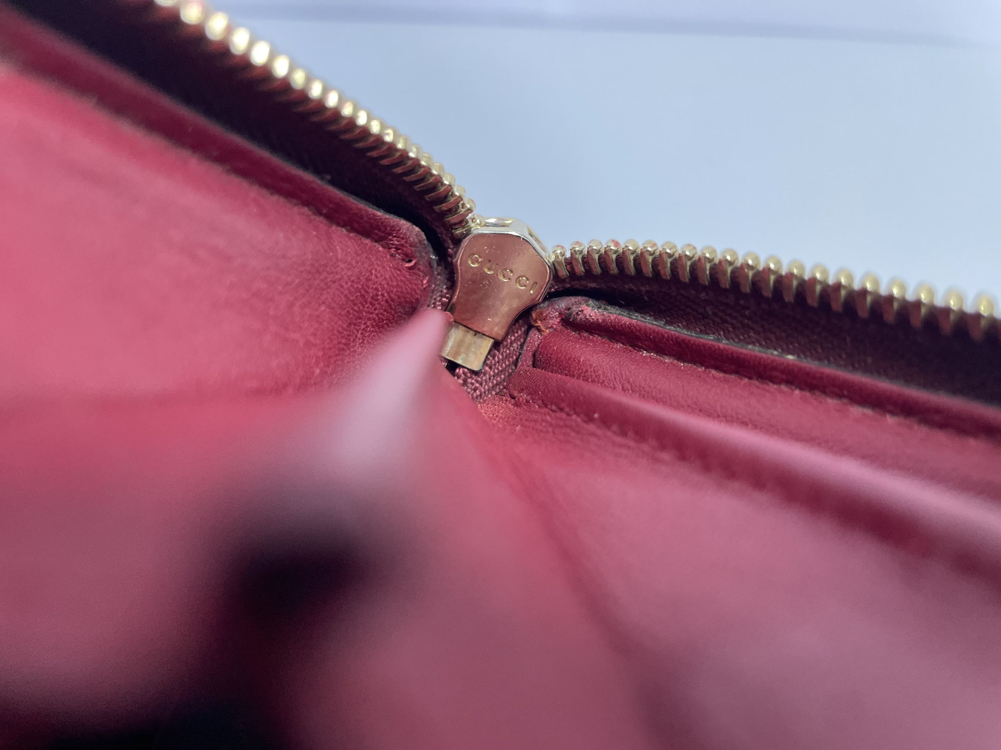 Gucci Gucci leather wallet in bordeaux Size ONE SIZE - 8 Thumbnail