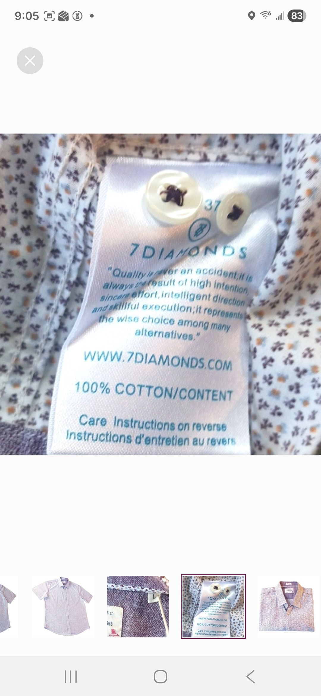7Diamonds 7 Diamonds Shirt-Casual Size US L / EU 52-54 / 3 - 7 Thumbnail