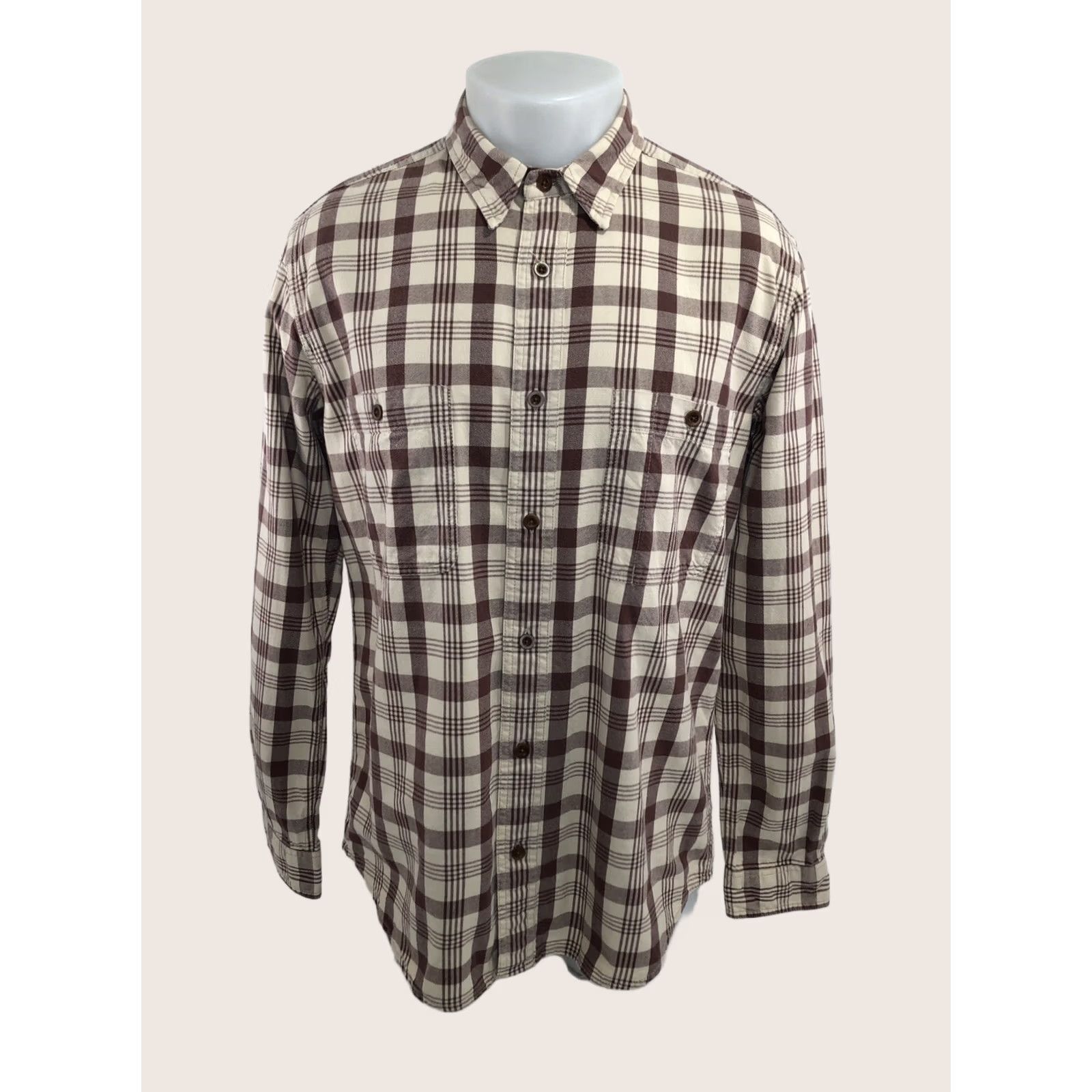 Filson Filson Shirt Plaid Medium Weight Md. Slightly Reddish Brown / Beige Mens Size US M / EU 48-50 / 2 - 1 Thumbnail