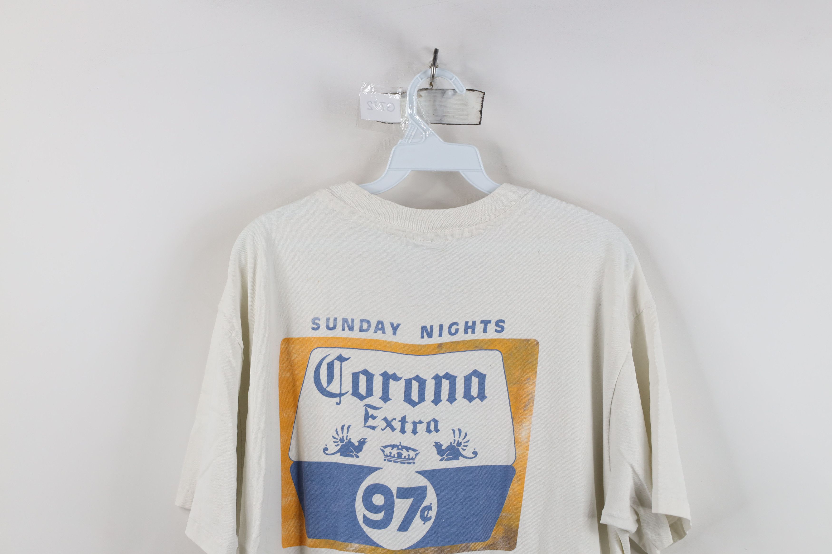 Vintage Vintage 80s Corona Extra Beer Beach Cult T-Shirt White USA Size US XL / EU 56 / 4 - 15 Thumbnail