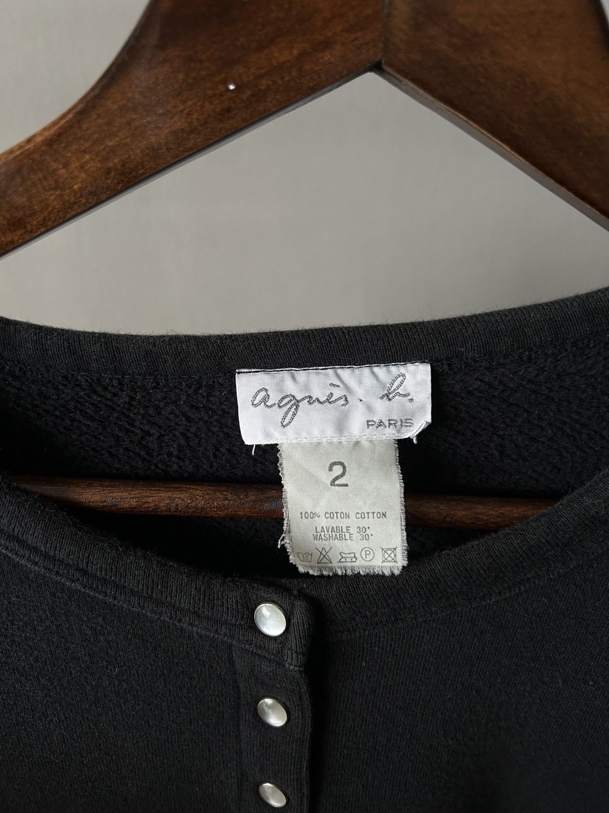 agnes b. Agnes.b Black Button Long Sleeve Size S / US 4 / IT 40 - 8 Thumbnail