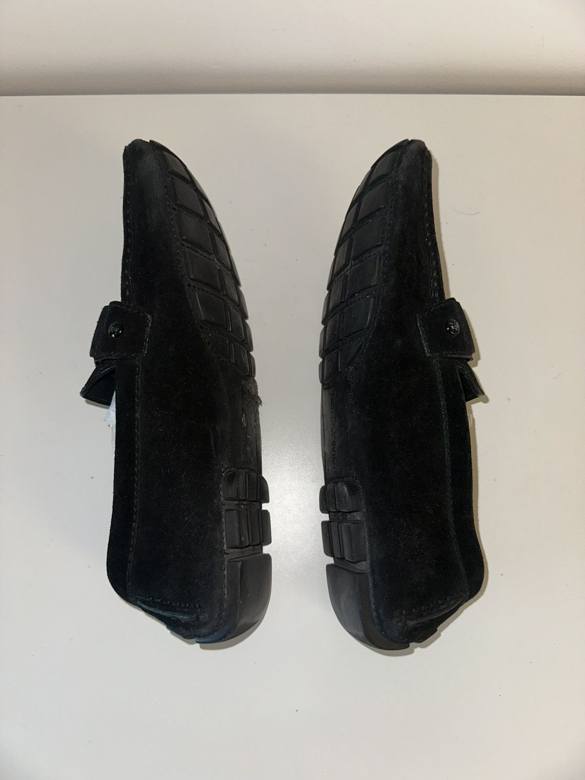 Louis Vuitton Louis Vuitton Black Suede Flat Loafer Size US 9 / EU 42 - 6 Thumbnail