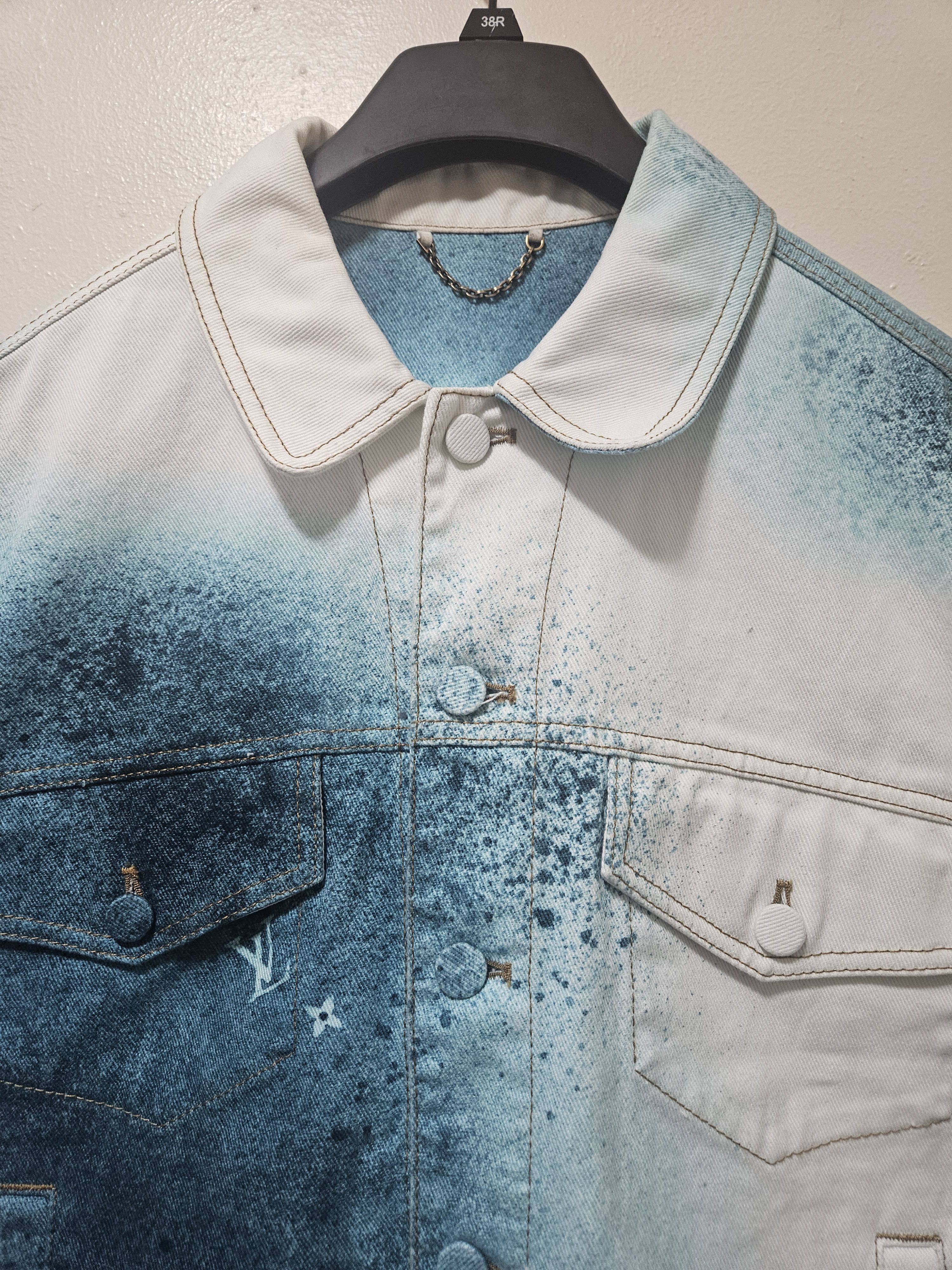 Louis Vuitton Ink Spray Monogram Denim Jacket Size US S / EU 44-46 / 1 - 3 Thumbnail