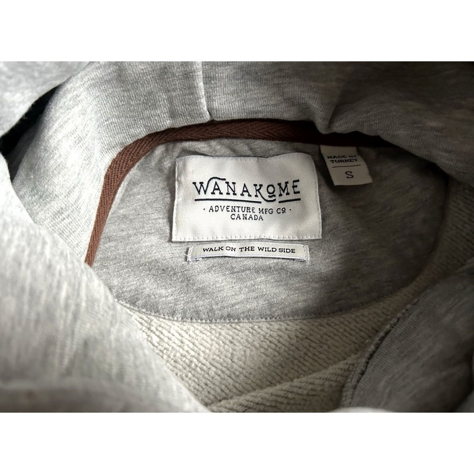 Vintage Wanakome Hoodie Pullover Womens Size S Gray Cotton Blend Pockets Logo Long Sleeve Pullover Winter Autumn Spring Summer Activewear Womens Size S / US 4 / IT 40 - 5 Thumbnail