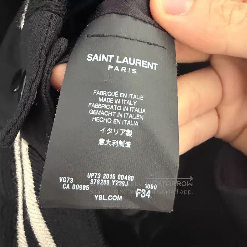 Saint Laurent Paris Saint Laurent Paris Black Samurai Black Patchwork Leather Size XXS / US 00 / IT 34 - 3 Thumbnail