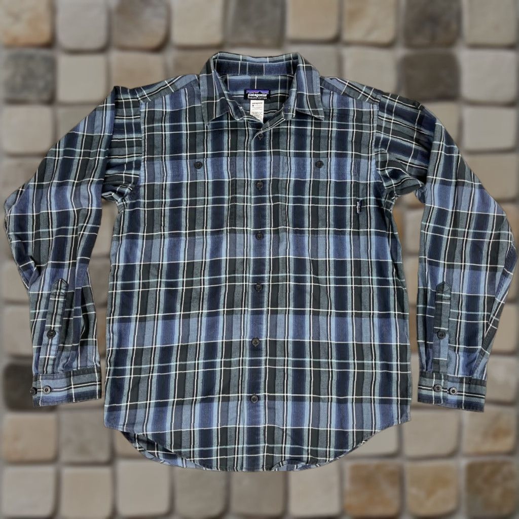 Patagonia VINTAGE Patagonia Button-Up Shirt Mens Long Sleeve Pima Cotton Plaid Blue Size S Size US S / EU 44-46 / 1 - 1 Thumbnail
