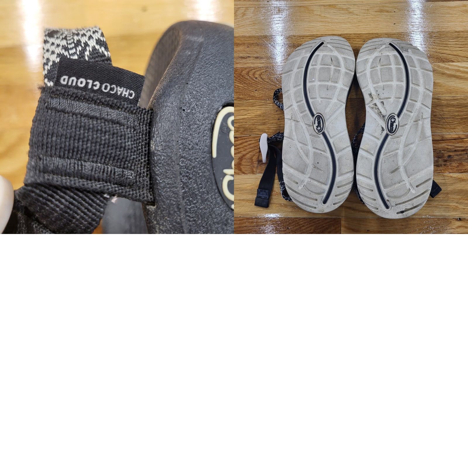Chaco Chaco Sandal Womens US Size 9 M Zcloud X2 Sport Sandal Webb Angora Black & White Webb Angora Black & White M Womens Sandal Chaco Z/Cloud X2 Size US 9 / IT 39 - 8 Thumbnail