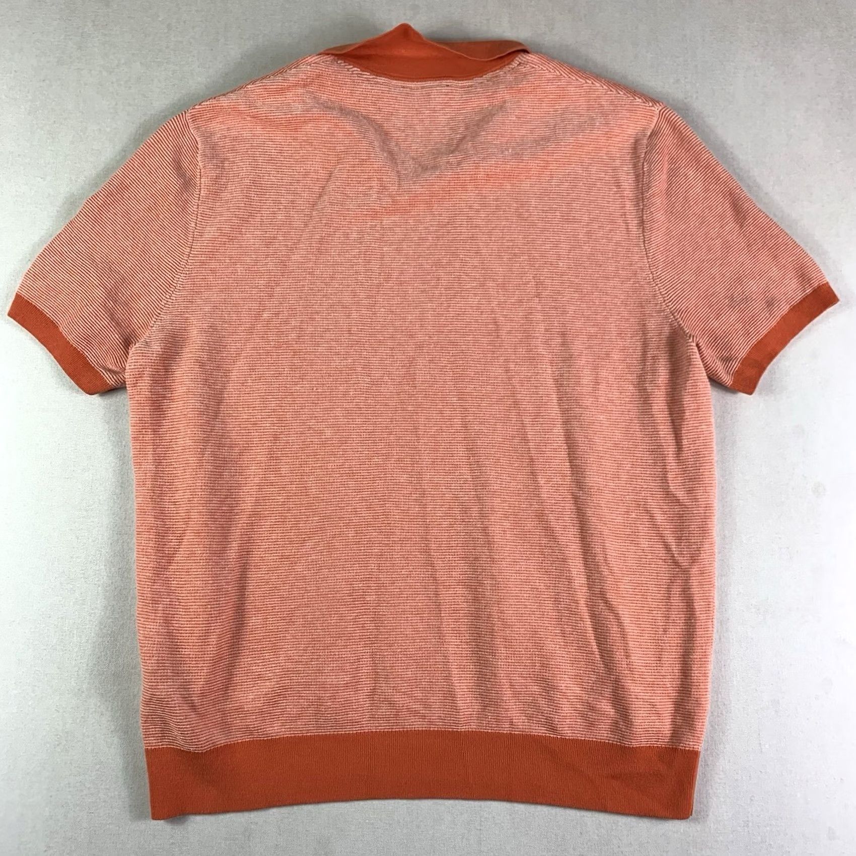 Ted Baker Ted Baker Sport Polo Shirt - Small Orange Short Sleeve Stripe Size US S / EU 44-46 / 1 - 6 Thumbnail