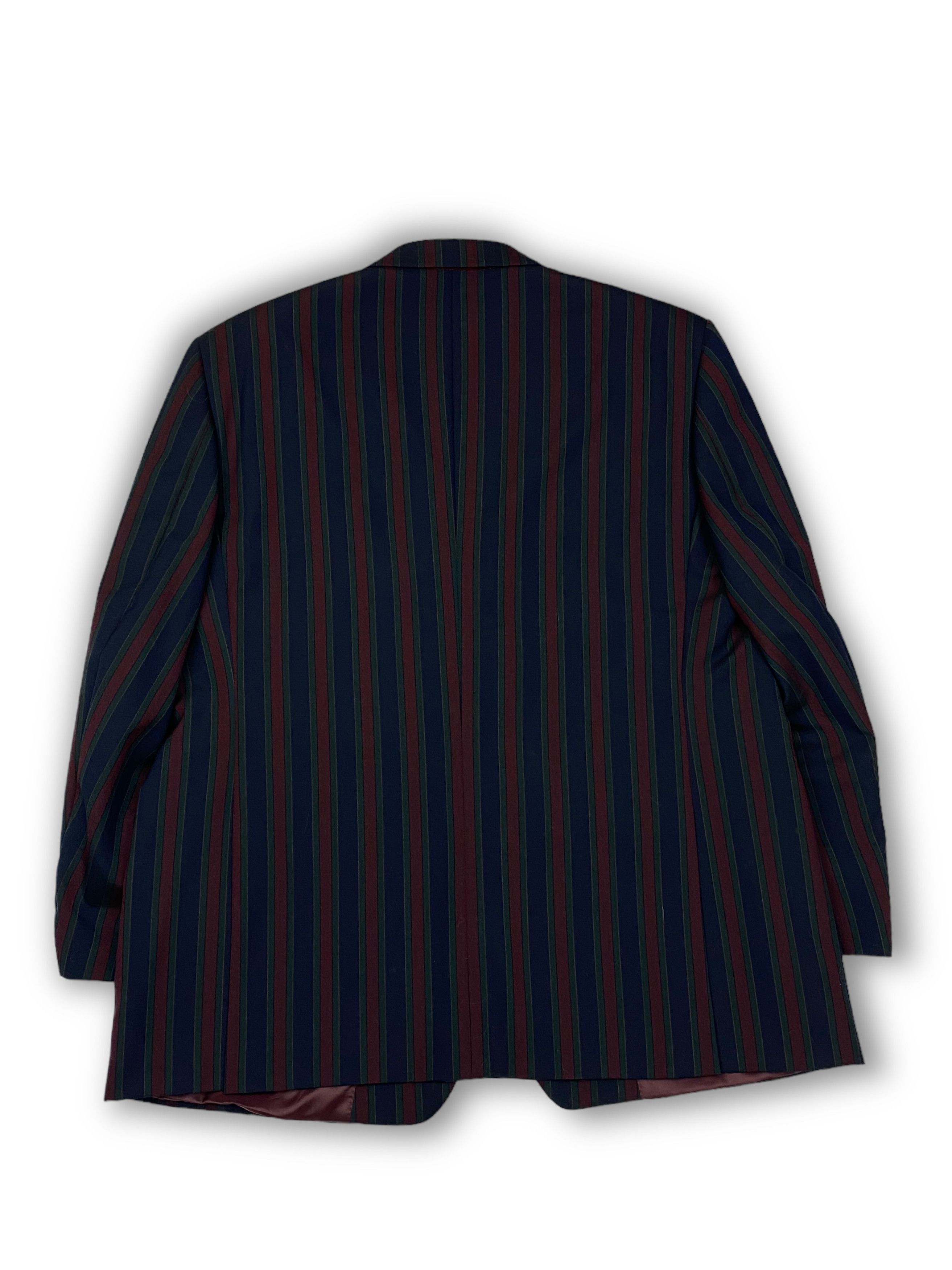 Other Vintage Brook Taverner Striped Luxury Blazer M572 Size 46S - 11 Thumbnail