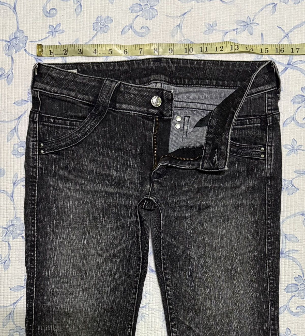 Japanese Brand Japanese Queen’s Low Streetwear Flared Denim Size US 30 / EU 46 - 3 Thumbnail