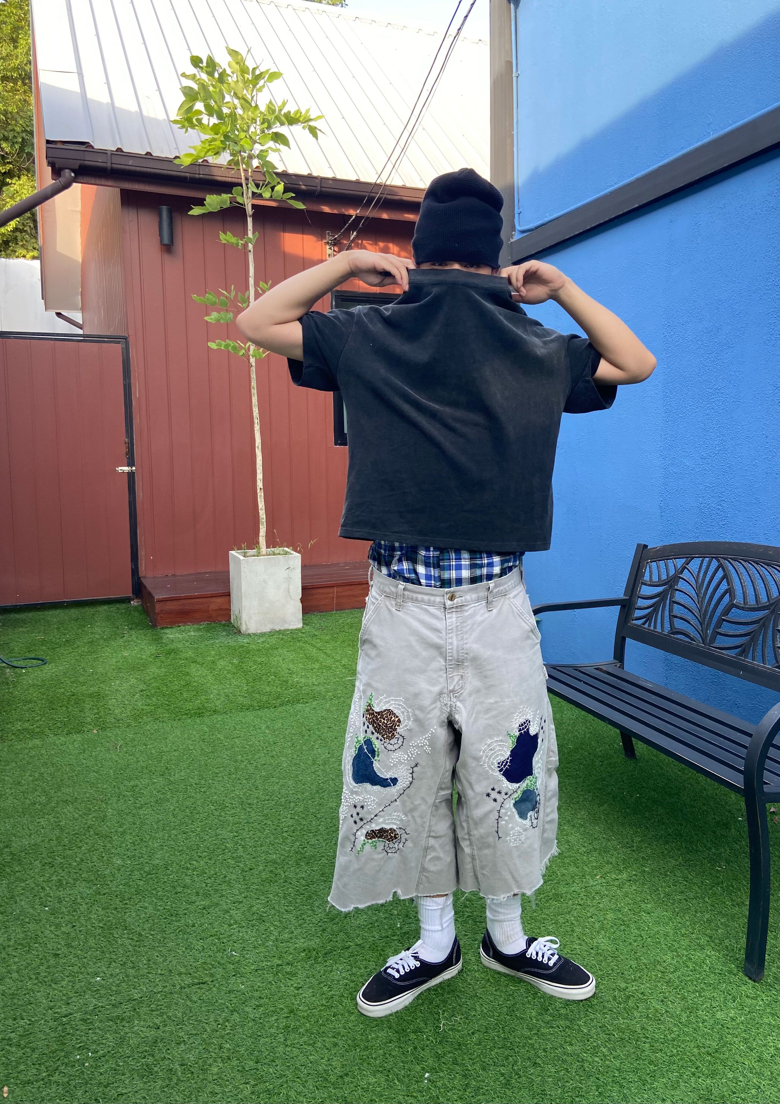 Japanese Brand Boro Patchwork Carhartt Carpenter Size US 34 / EU 50 - 9 Thumbnail