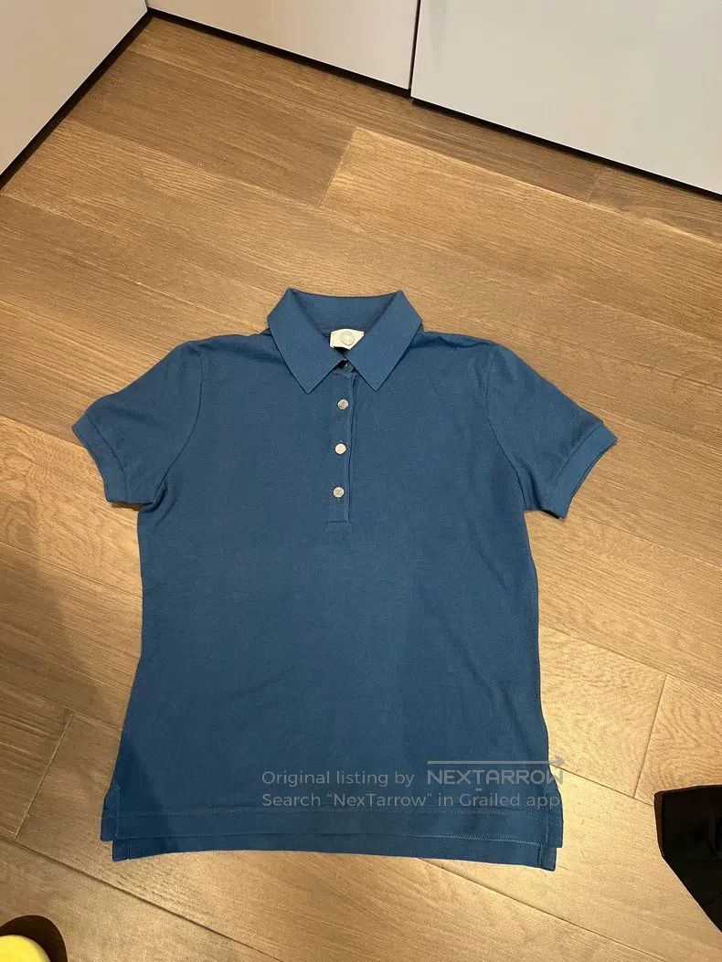 Hermes Hermes Blue Polo, 100% pure cotton Size S / US 4 / IT 40 - 1 Thumbnail