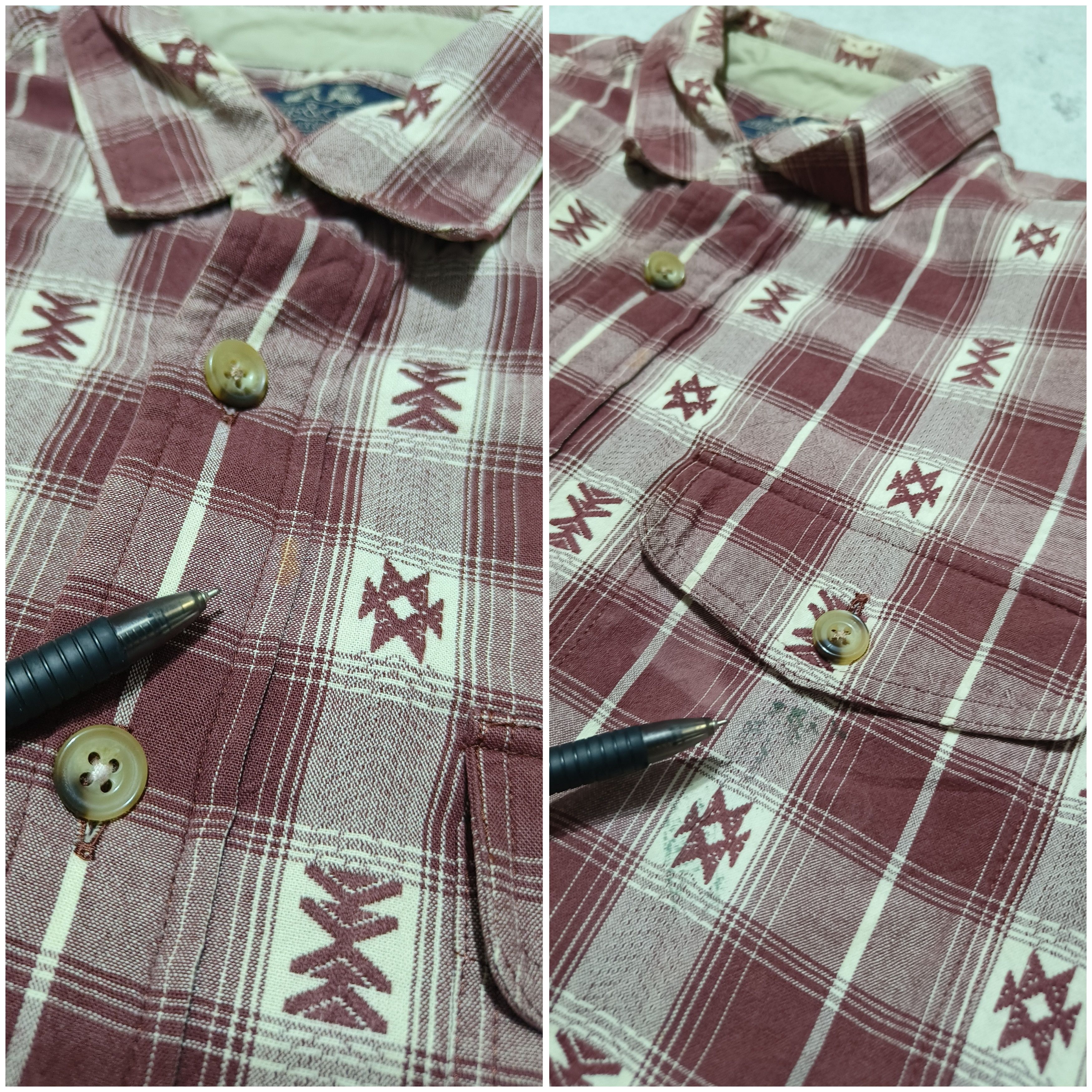 Vintage Vintage Willis & Geiger Plaid Flannel Shirt Size US L / EU 52-54 / 3 - 9 Thumbnail