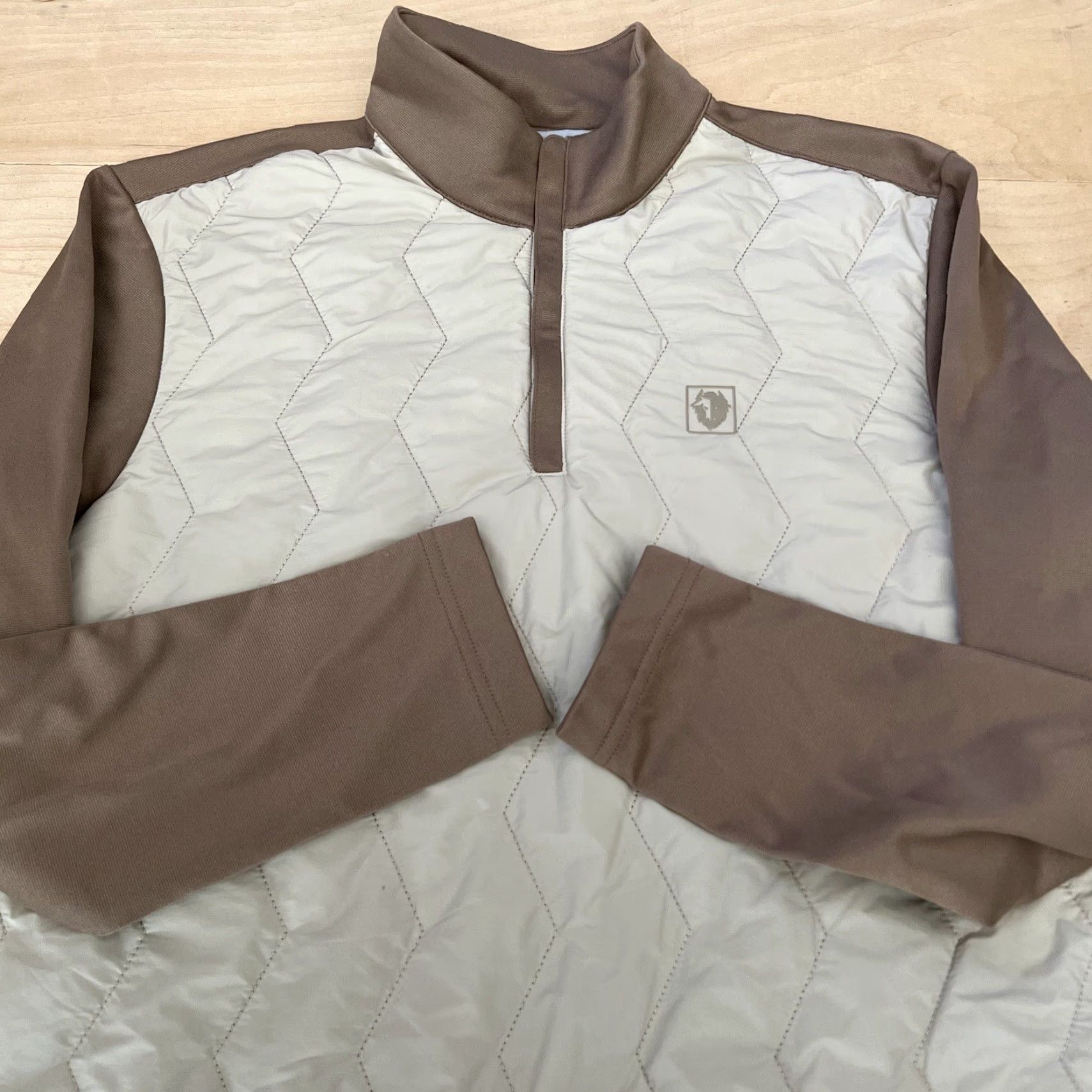 Vintage Black Yak 1/4 Zip Pullover Medium Beige Insulated Polyester Jacket Mens M Casual Outdoor Winter Size US M / EU 48-50 / 2 - 4 Thumbnail