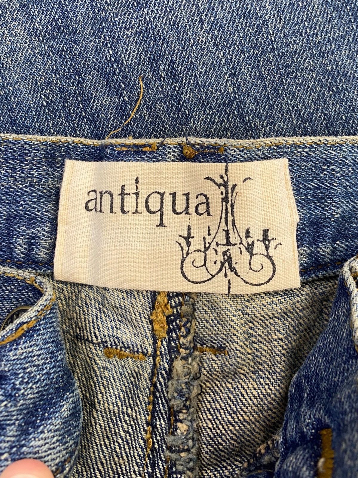 Antigua Antigua Brand Distressed Faded Style Straight Cut Jeans Size US 32 / EU 48 - 10 Thumbnail