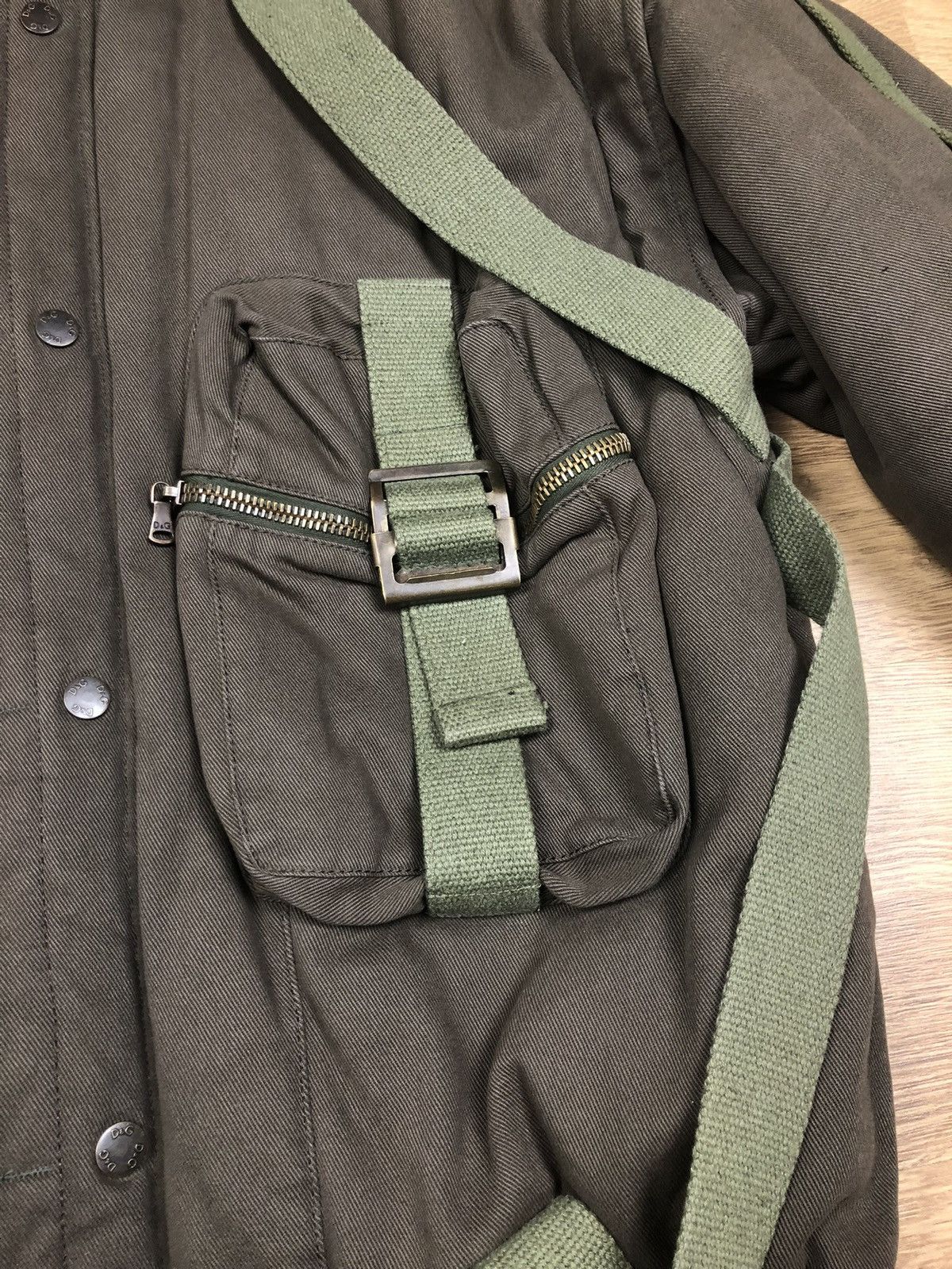 Dolce & Gabbana × Vintage AW2003 Dolce & Gabbana Heavy Detachable Bondage Jacket Size US XL / EU 56 / 4 - 6 Thumbnail