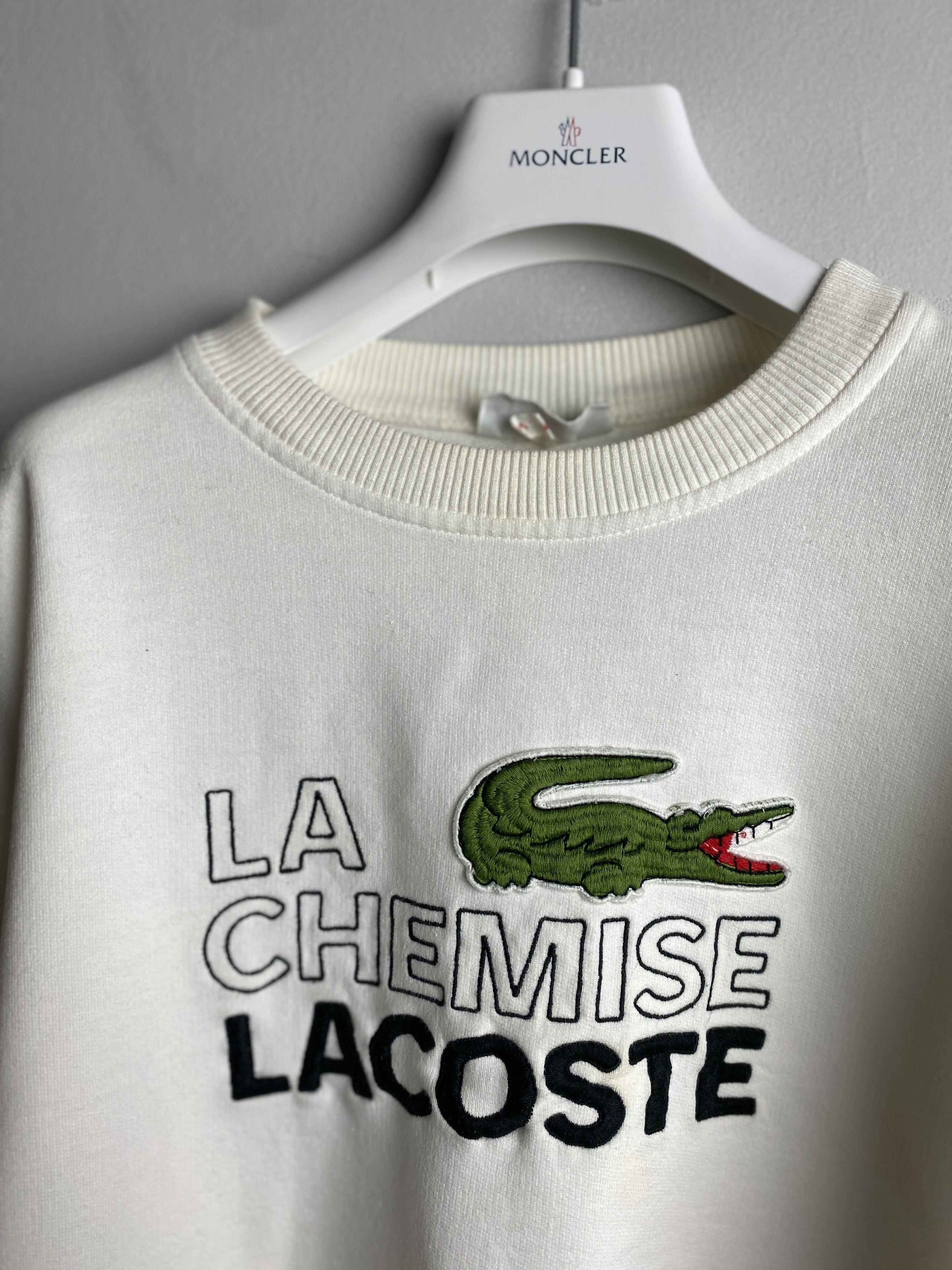 Lacoste × Vintage Vintage La Chemise Lacoste big logo sweatshirt crewneck 90s Size US L / EU 52-54 / 3 - 2 Thumbnail